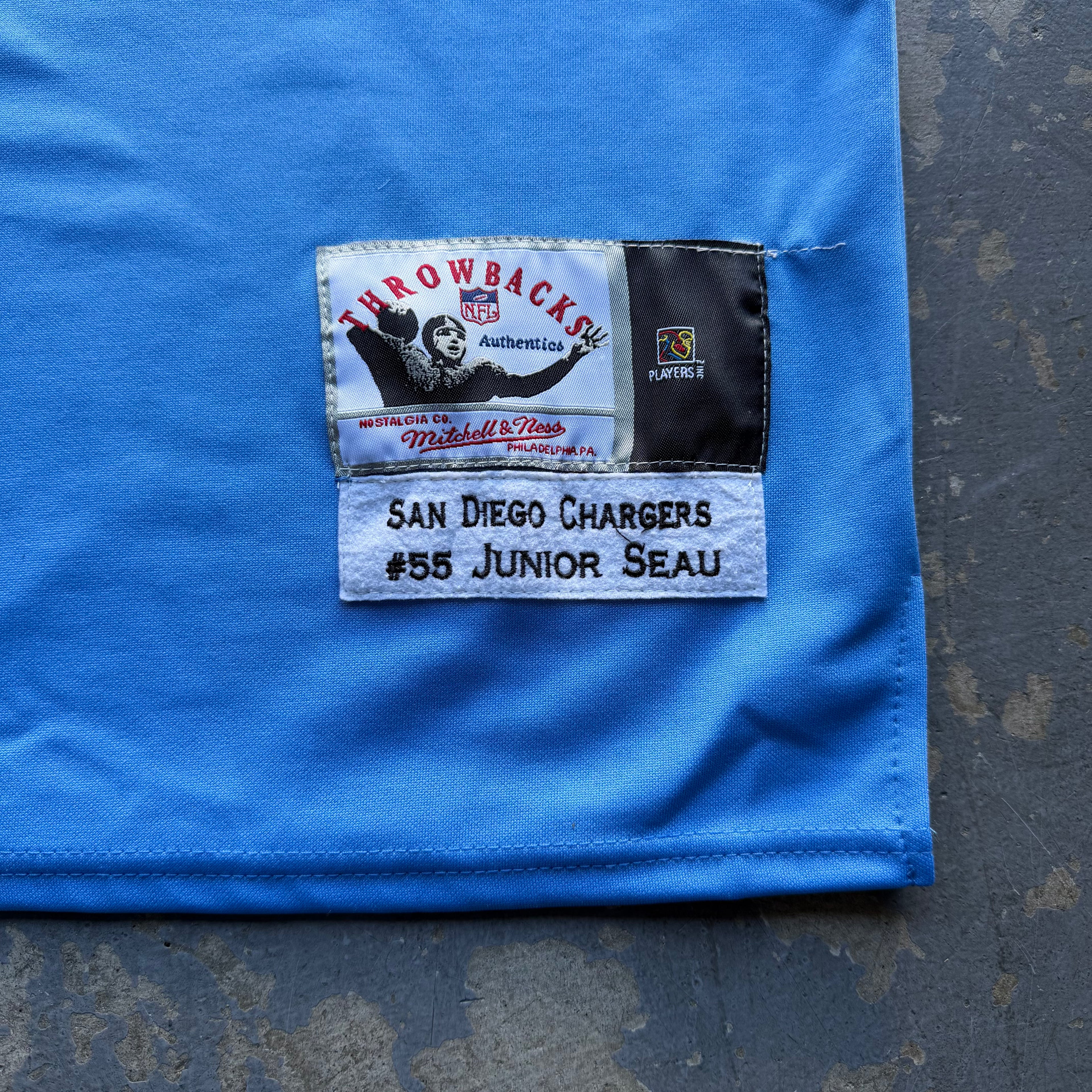 THROWBACK JUNIOR SEAU CHARGERS POWDER BLUE JERSEY (50) XL