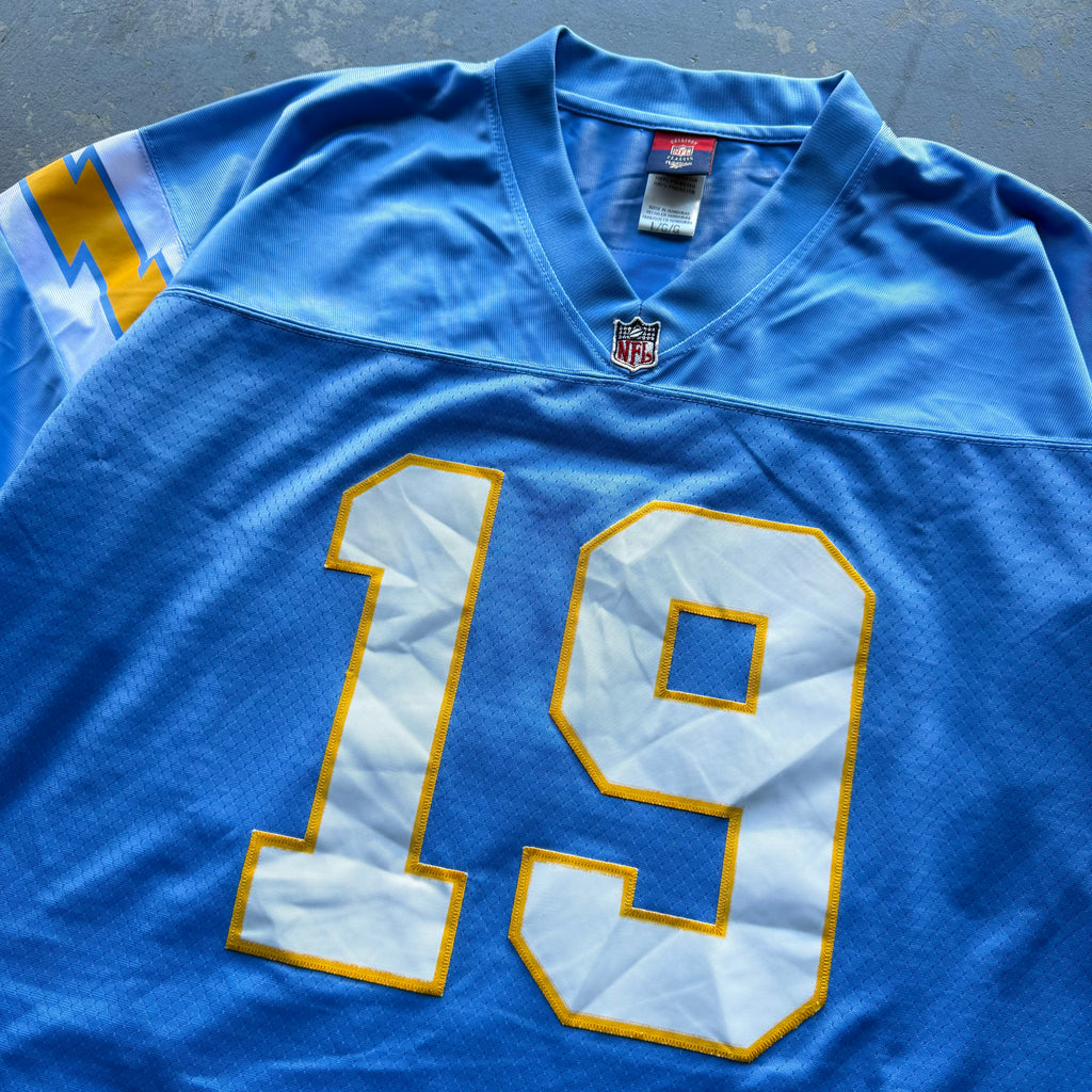 00’S LANCE ALWORTH CHARGERS REEBOK THROWBACK POWDER BLUE JERSEY (L)