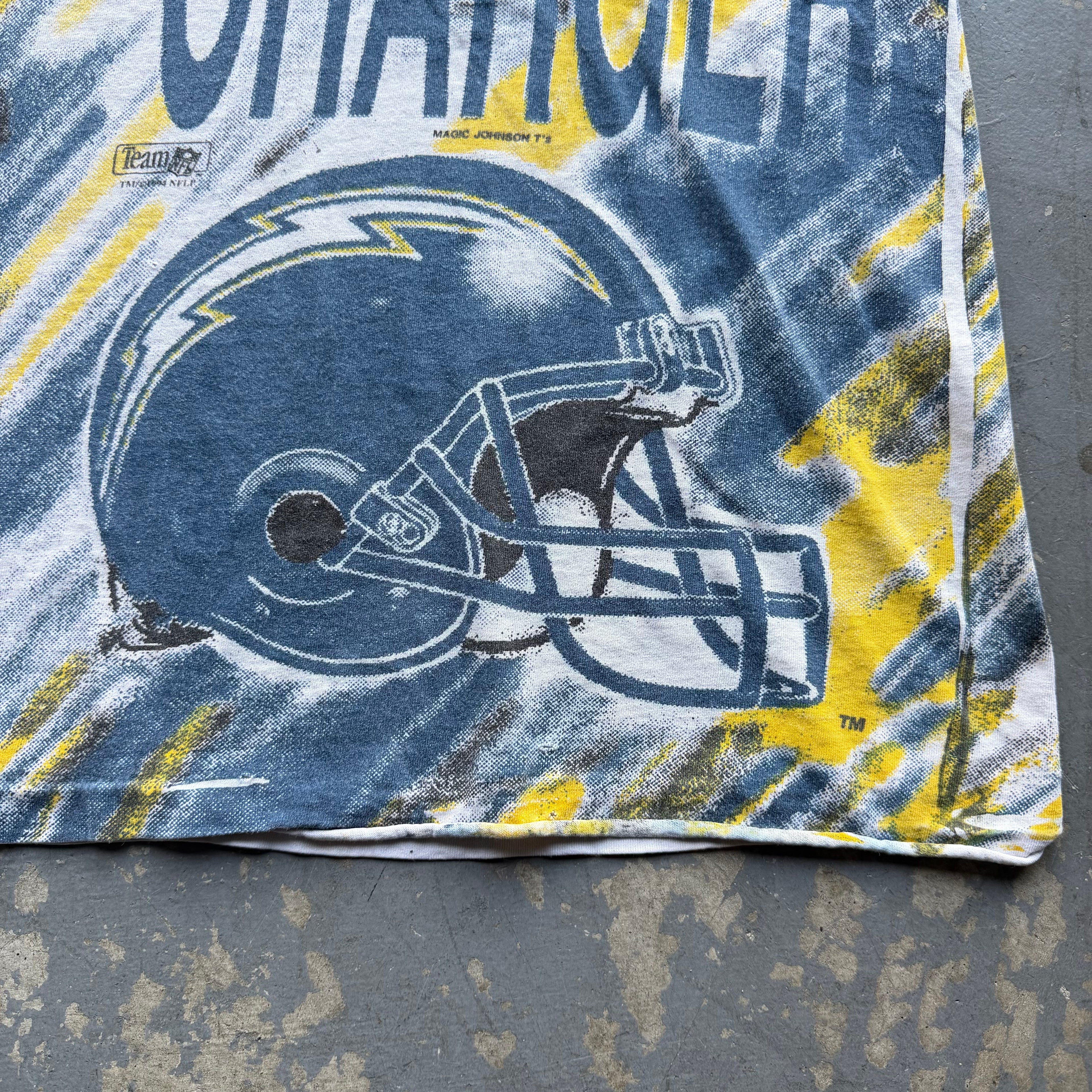 1994 CHARGERS AFC CHAMPIONS ALL OVER PRINT TEE (XL)