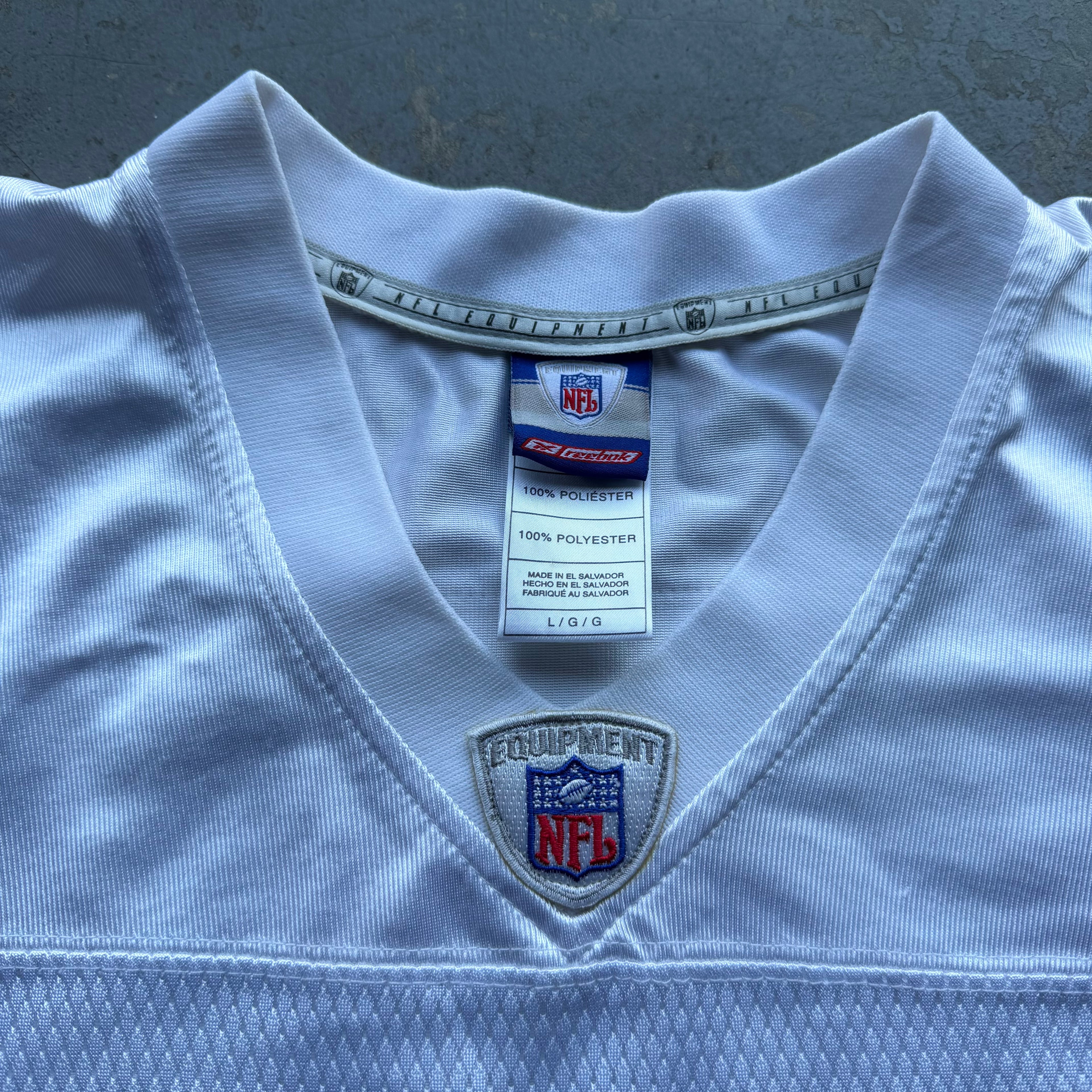 00’S REEBOK TIM DWIGHT CHARGERS WHITE “AWAY” JERSEY (L)