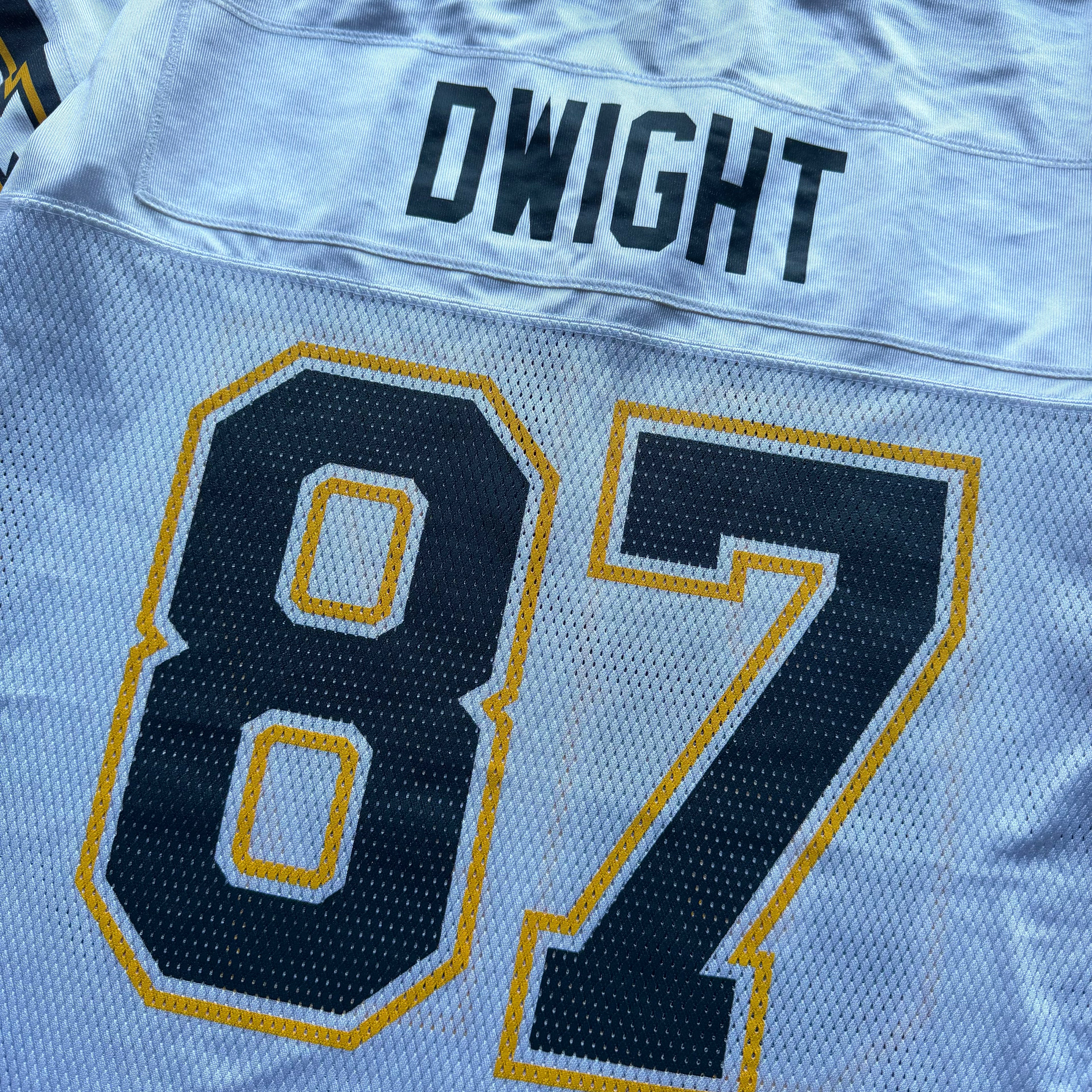 00’S REEBOK TIM DWIGHT CHARGERS WHITE “AWAY” JERSEY (L)