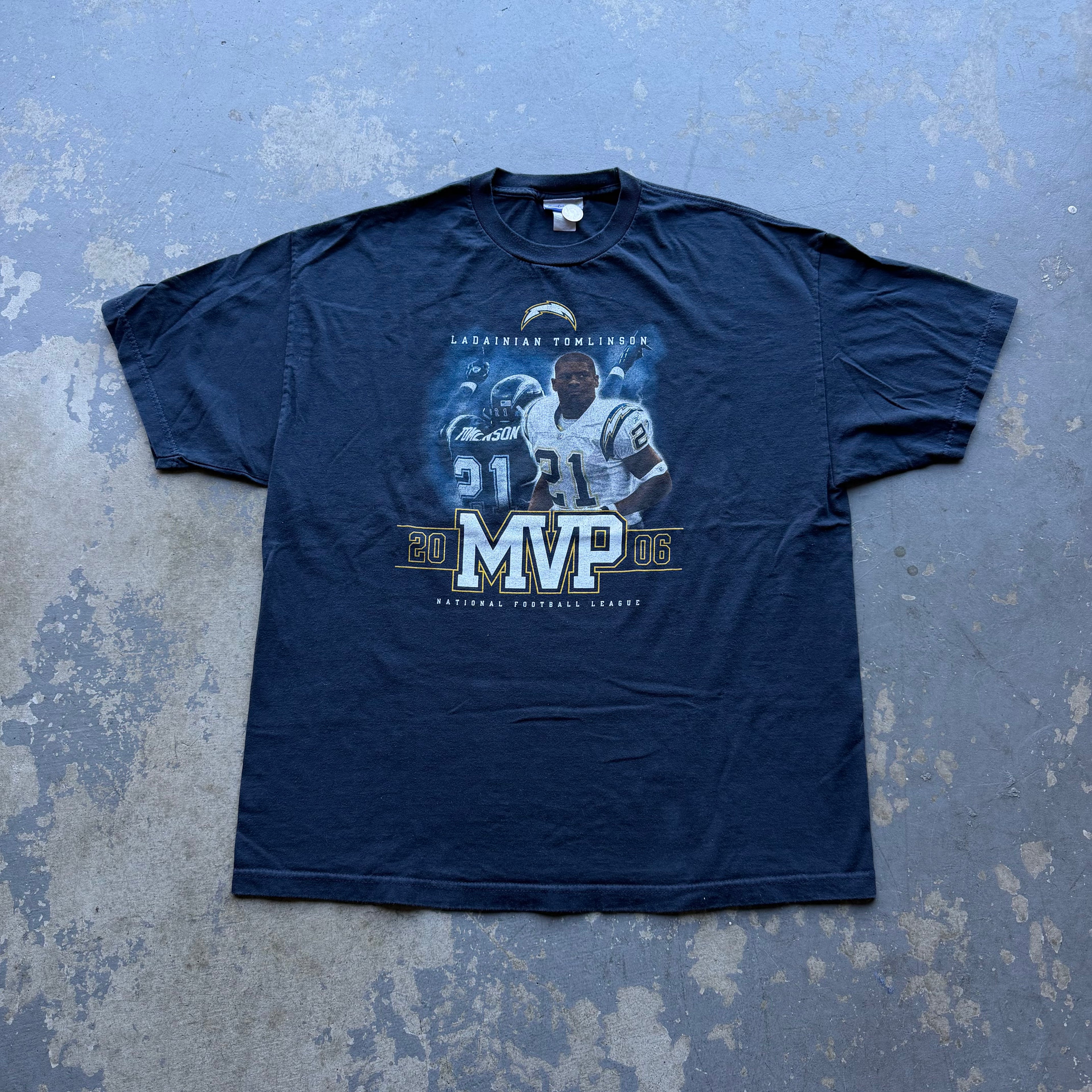 2006 REEBOK CHARGERS LADANIAN TOMLINSON MVP TEE (XXL)
