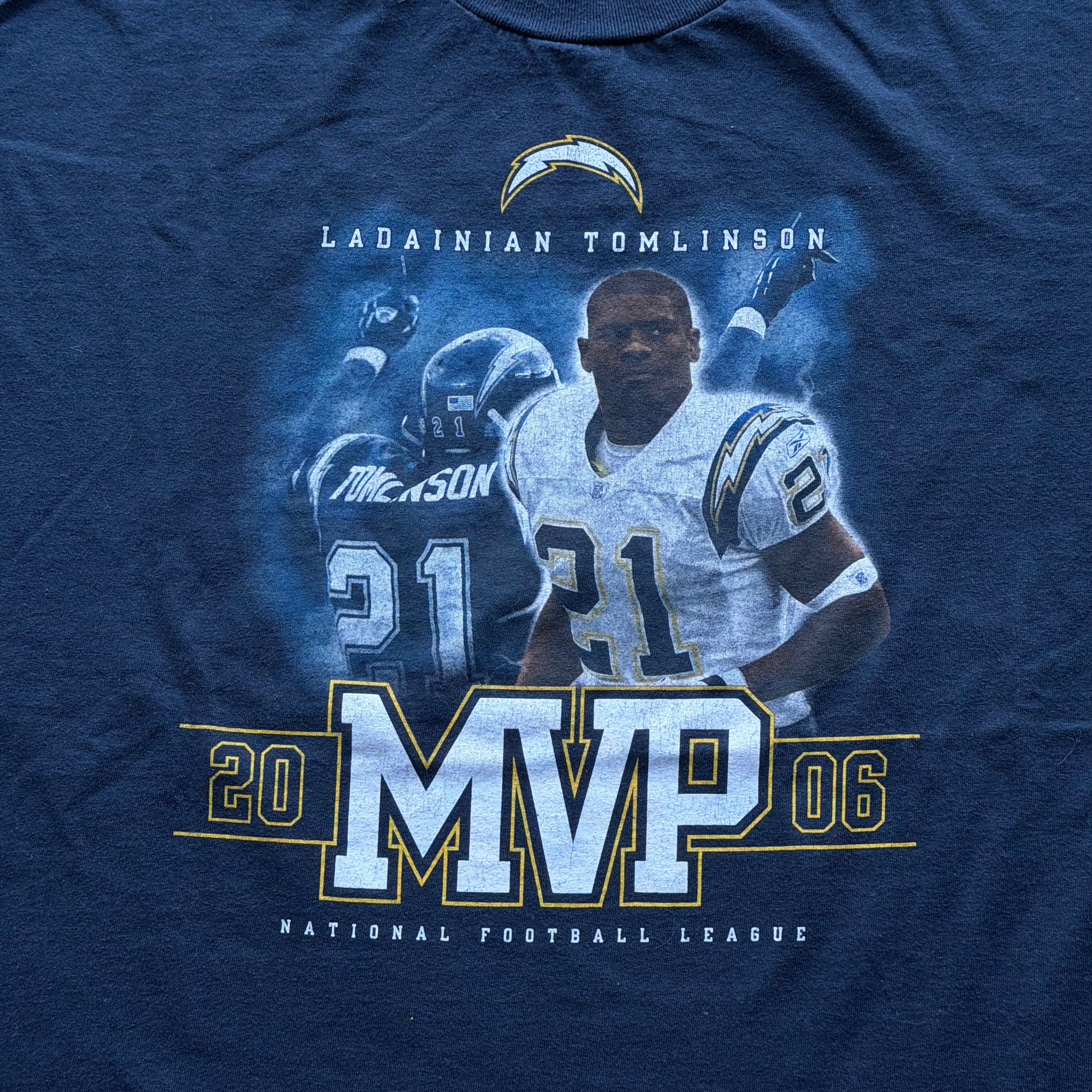 2006 REEBOK CHARGERS LADANIAN TOMLINSON MVP TEE (XXL)