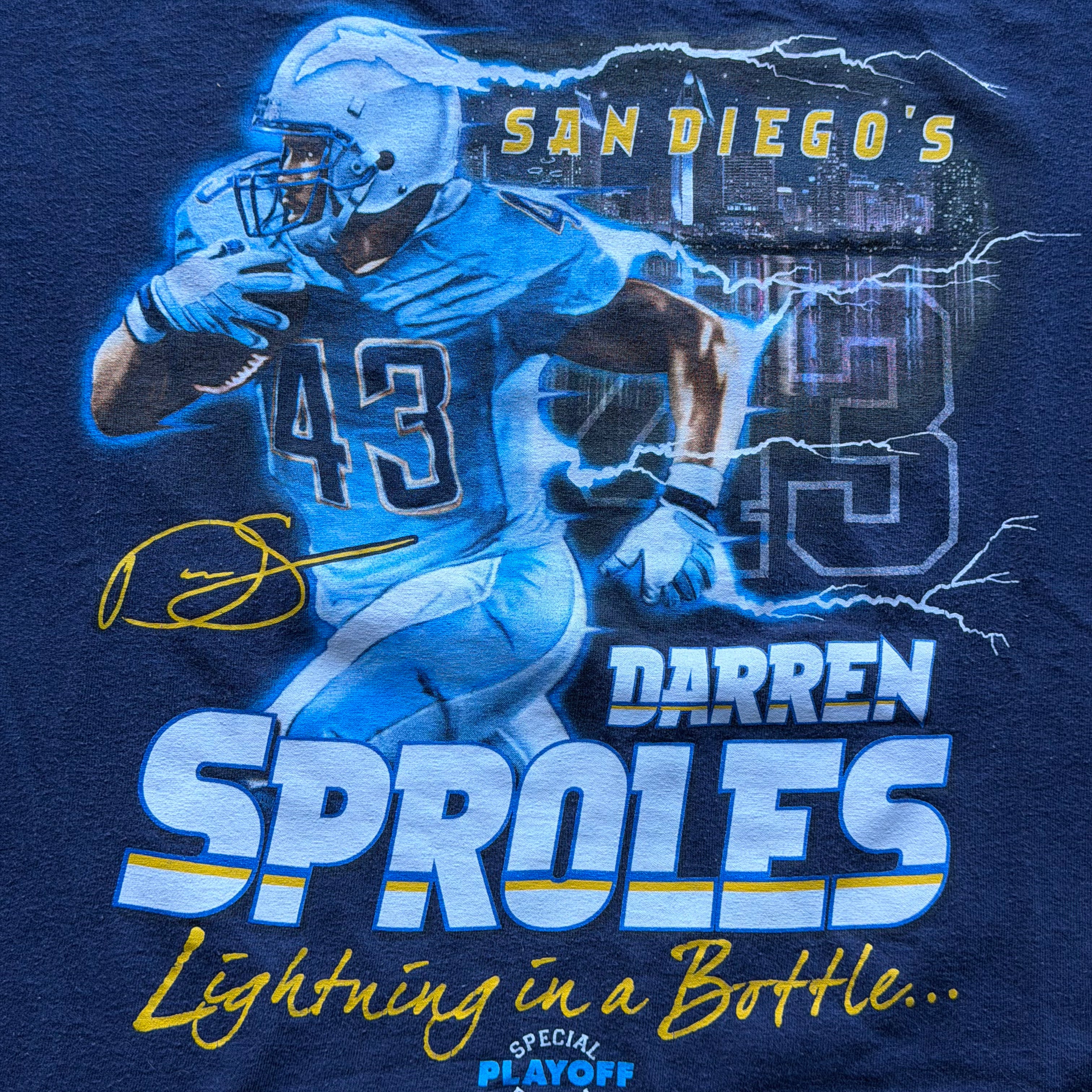 2009 CHARGERS DARREN SPROLES TEE (M)