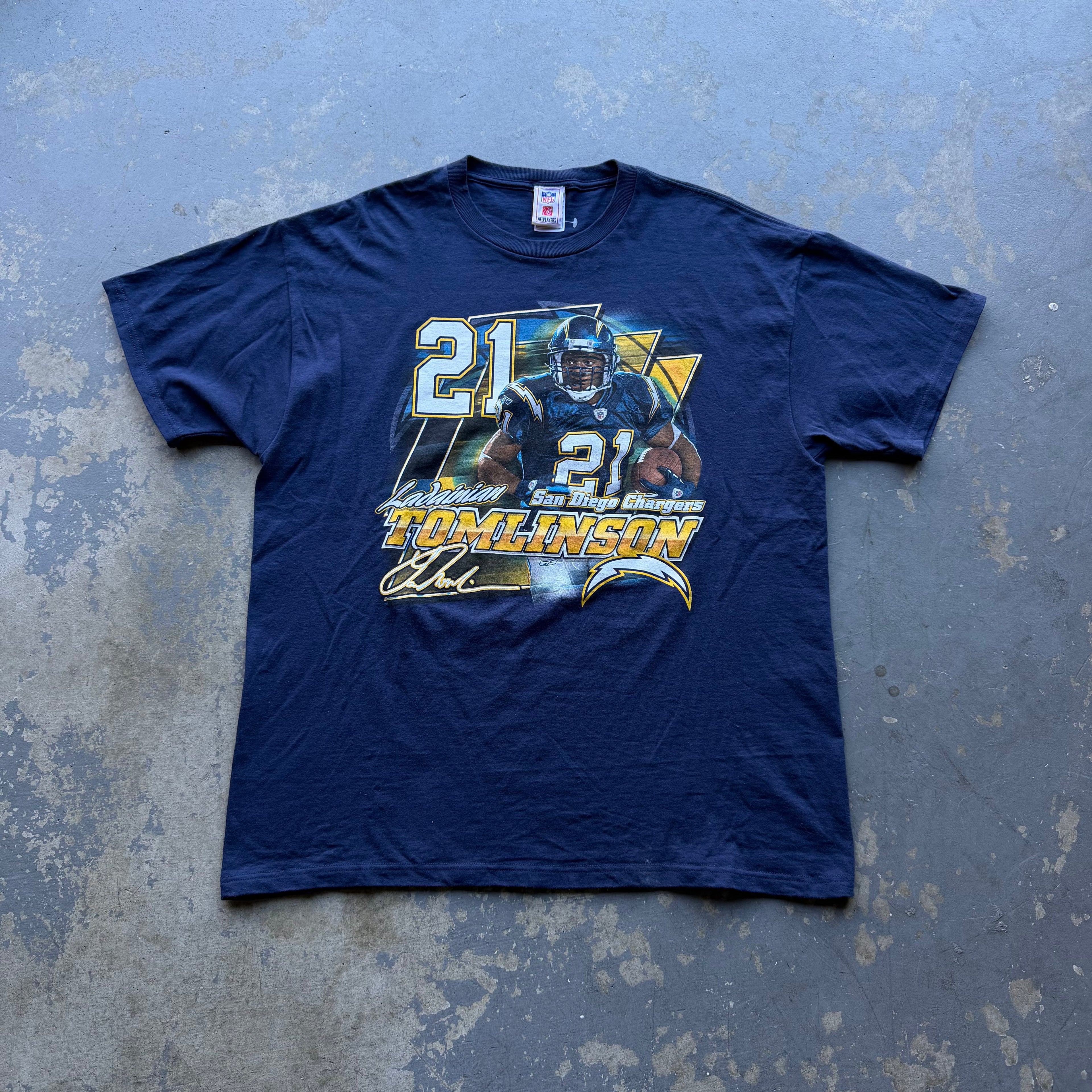 00’S CHARGERS LADANIAN TOMLINSON SOLO TEE (XL)