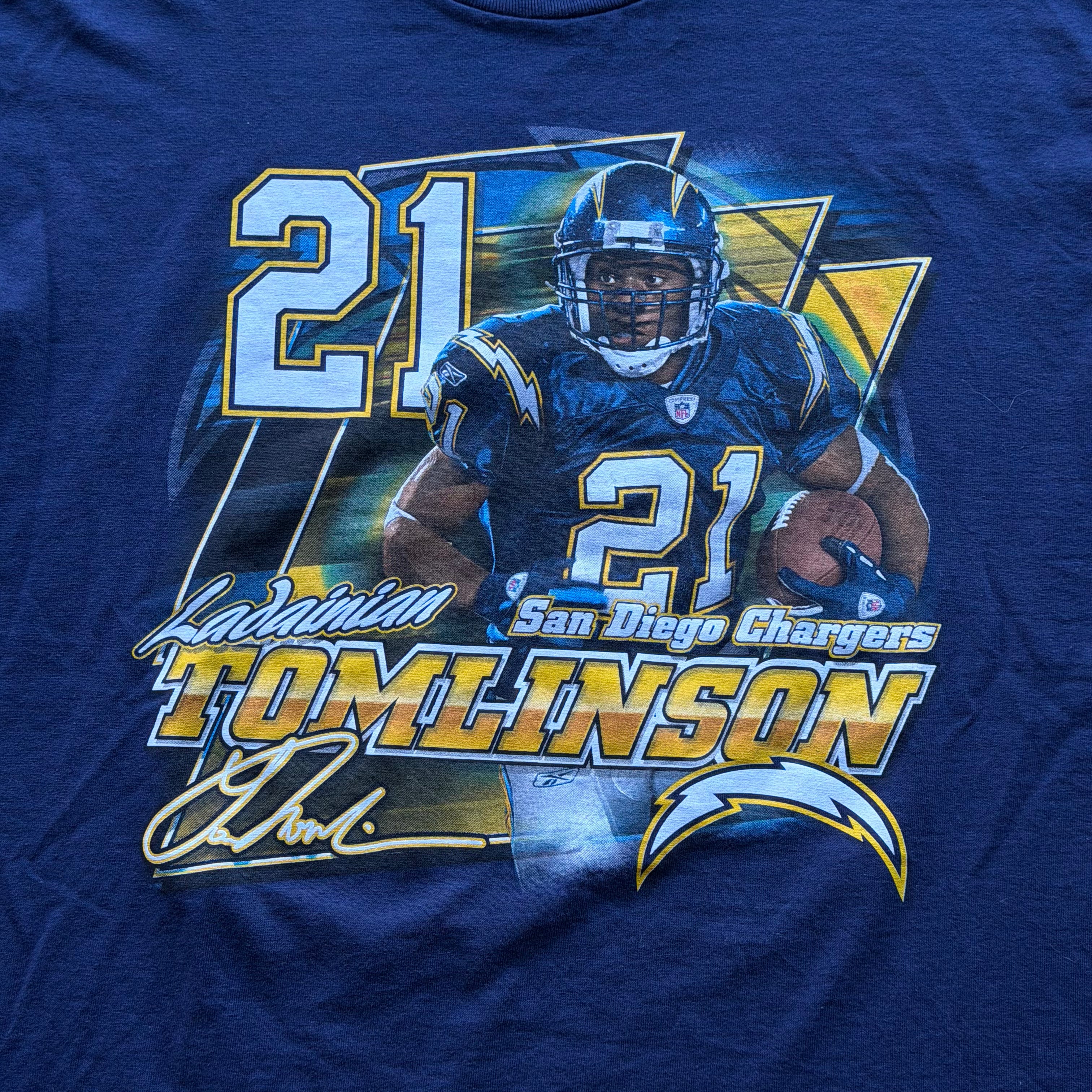 00’S CHARGERS LADANIAN TOMLINSON SOLO TEE (XL)