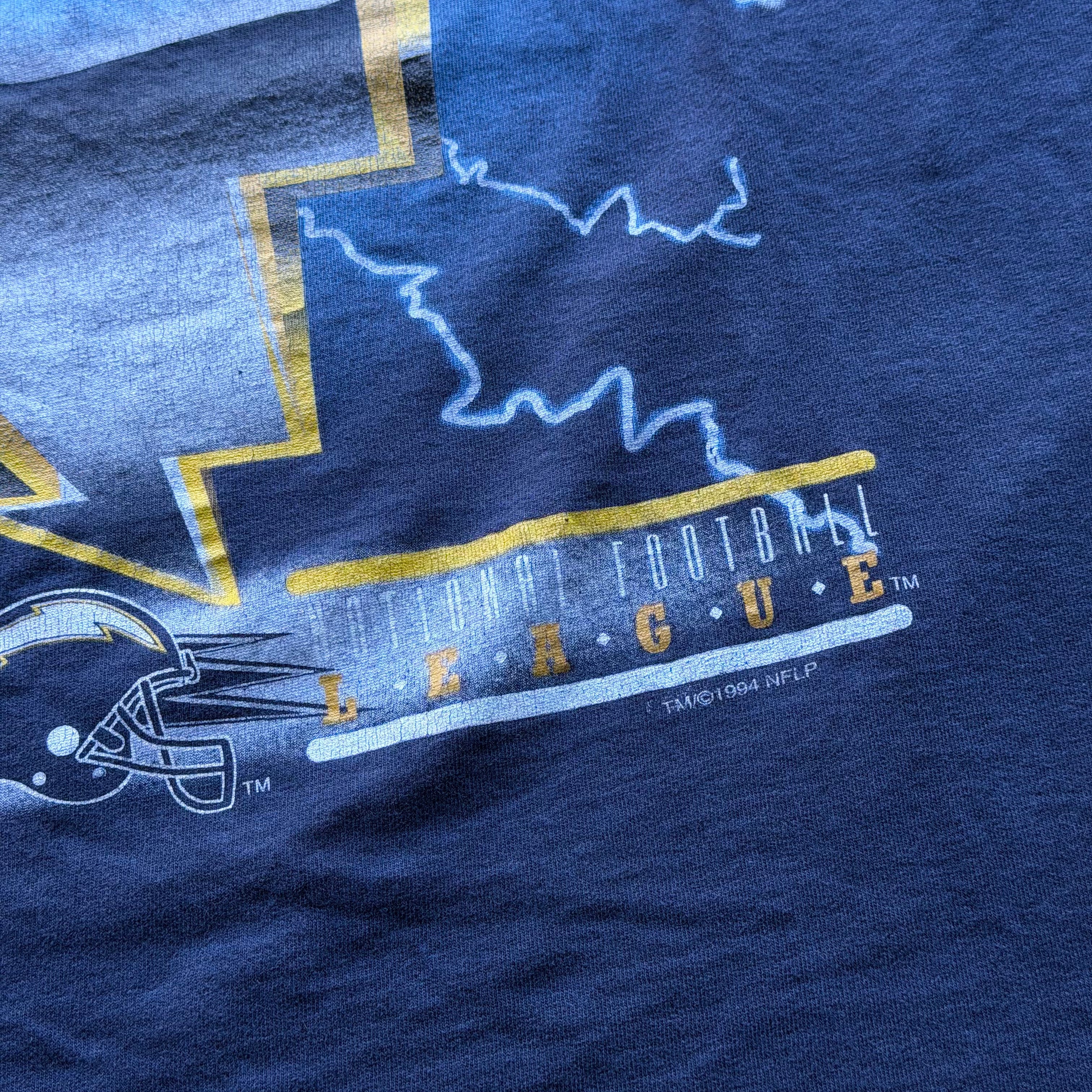 1994 CHARGERS THUNDER BOLT TEE (XL)