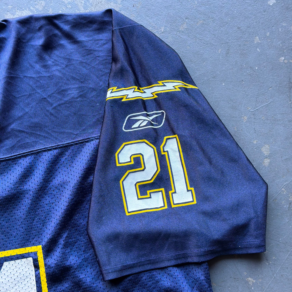 00’S NFL CHARGERS LADANIAN TOMLINSON NAVY BLUE JERSEY (L)
