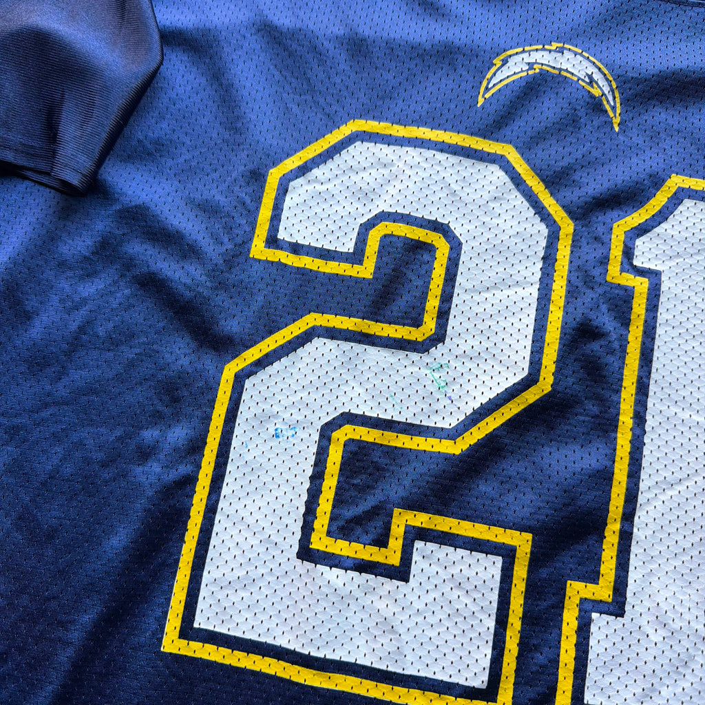 00’S NFL CHARGERS LADANIAN TOMLINSON NAVY BLUE JERSEY (L)