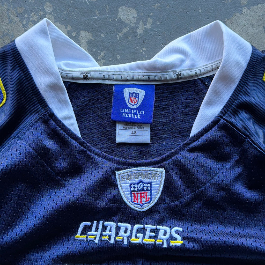 00’S REEBOK CHARGERS DARREN SPROLES NAVY BLUE JERSEY (48) XL