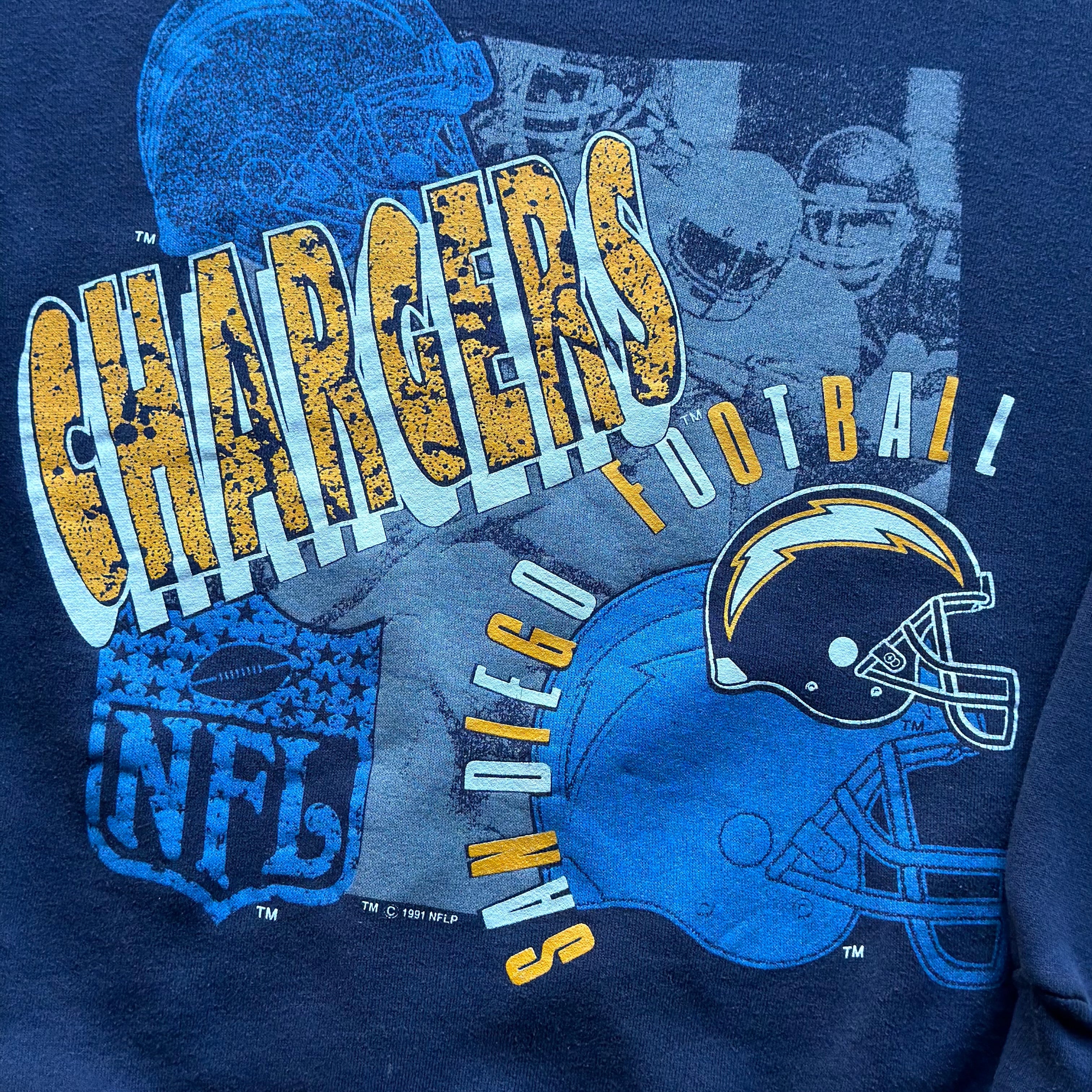 1991 CHARGERS LOGO 7 CREWNECK (XL)