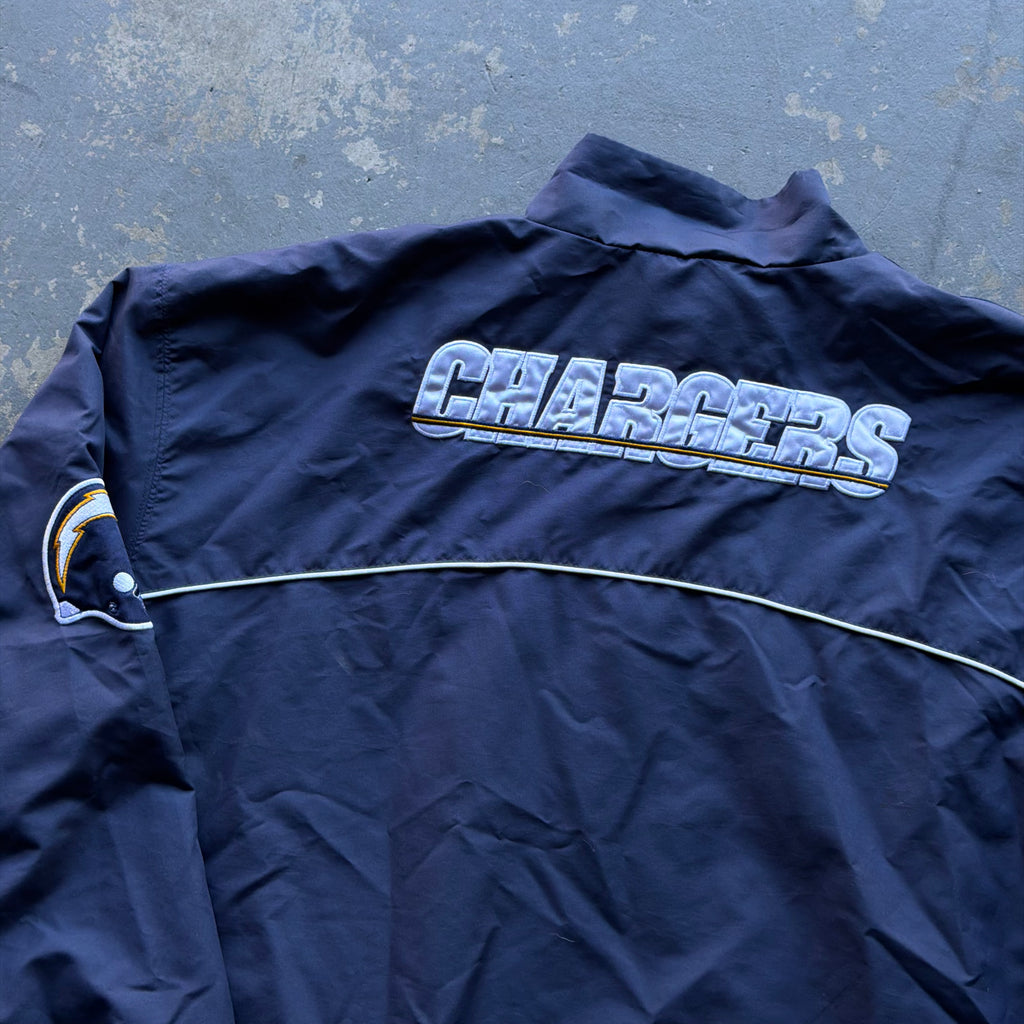 00’S CHARGERS QUARTER ZIP NYLON PULLOVER (XL)