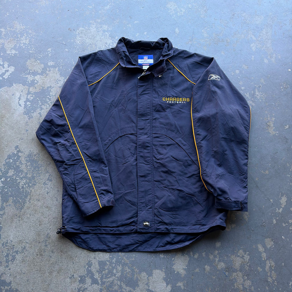 00’S REEBOK CHARGERS FOOTBALL SIDELINE JACKET (L)