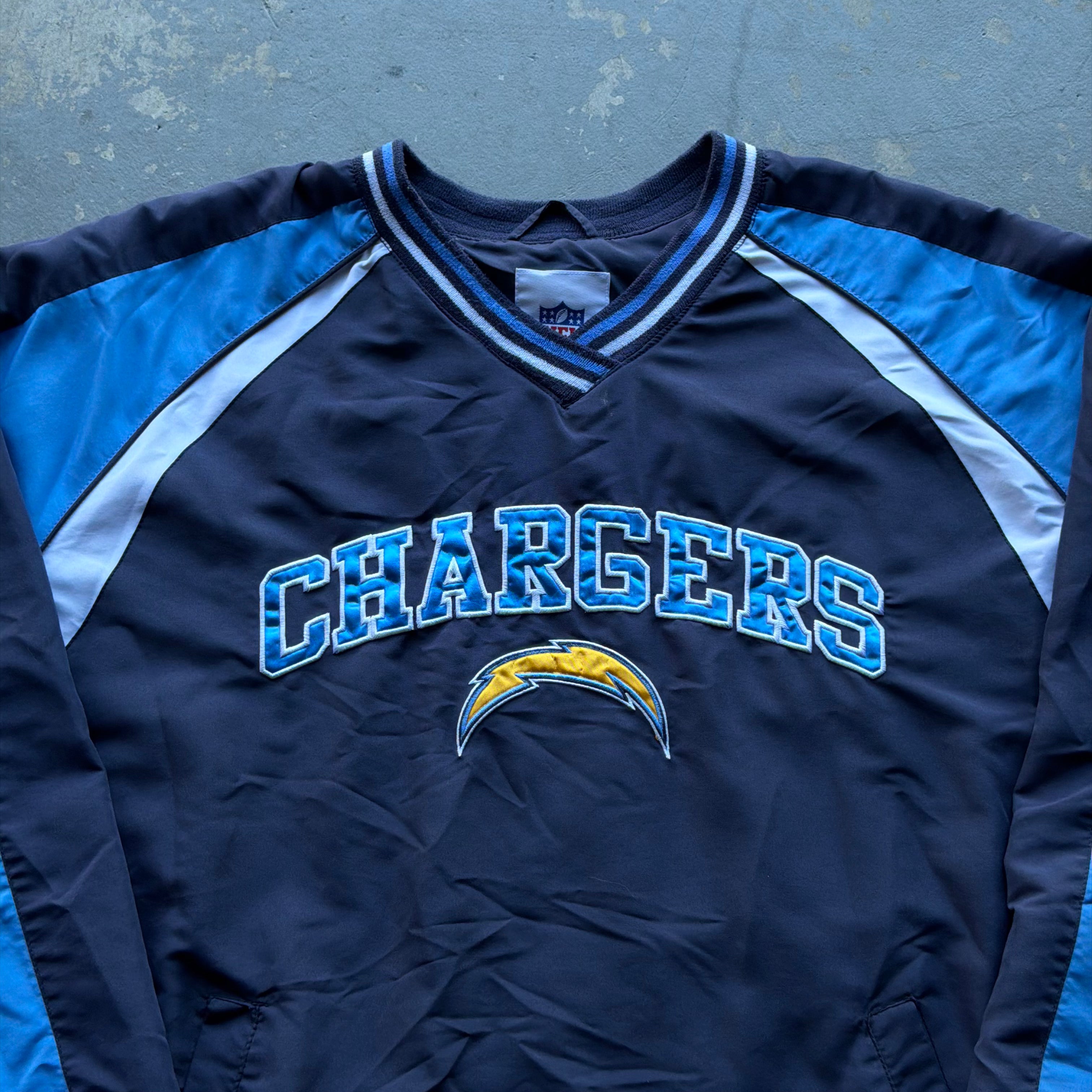00’S CHARGERS WINDBREAKER PULLOVER (XXL)