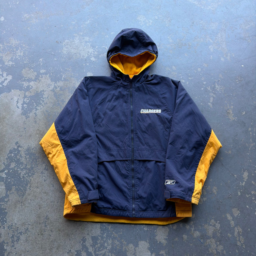 00’S REEBOK CHARGERS REVERSIBLE JACKET (M)