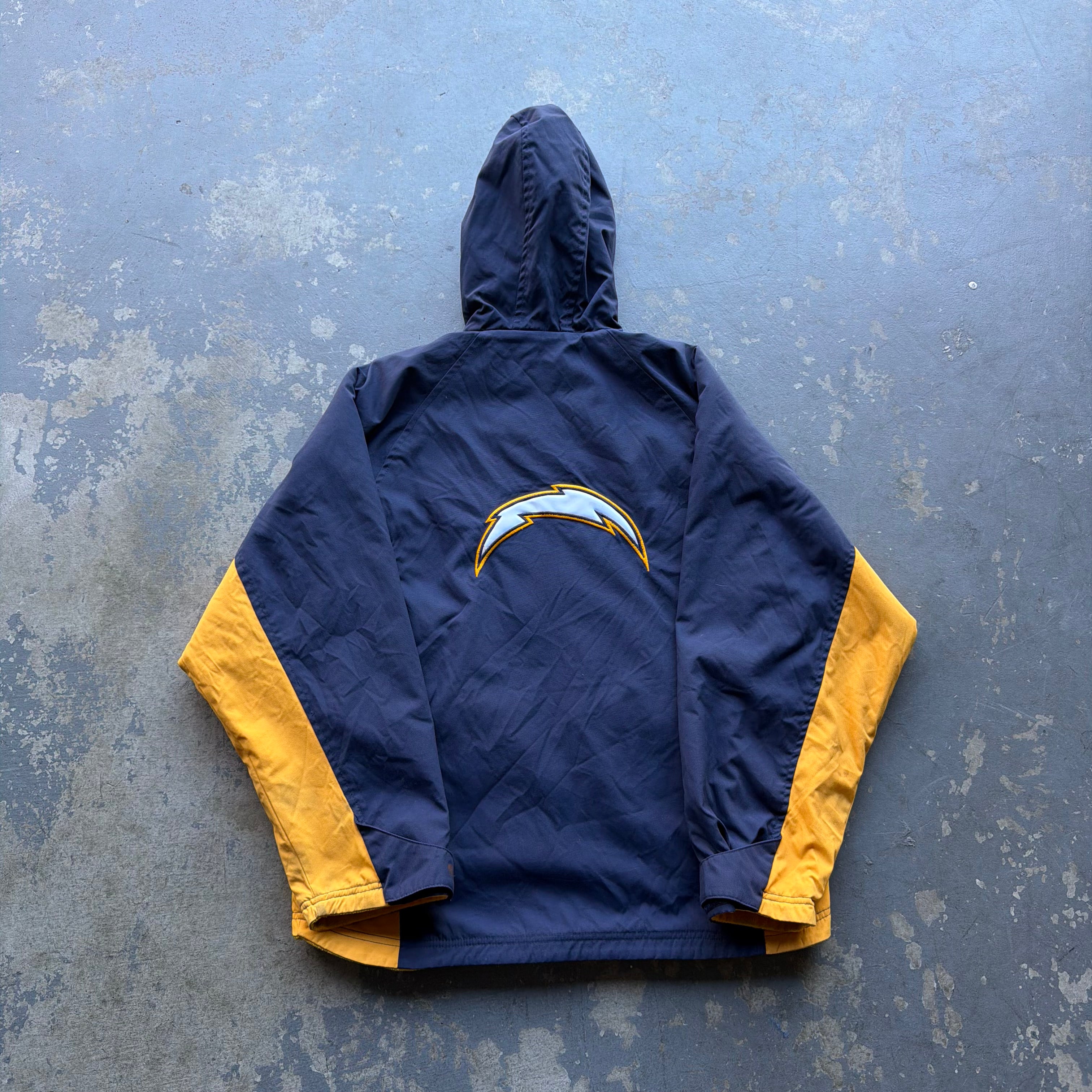 00’S REEBOK CHARGERS REVERSIBLE JACKET (M)