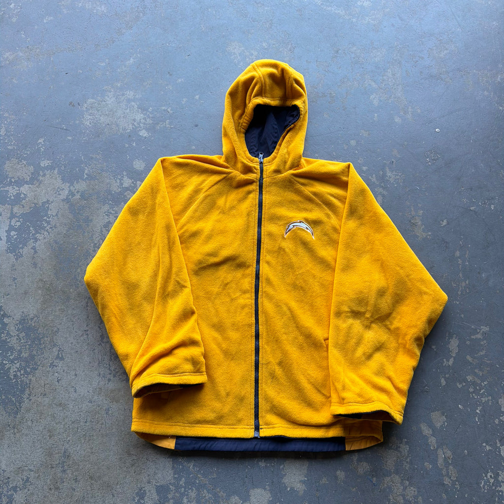 00’S REEBOK CHARGERS REVERSIBLE JACKET (M)
