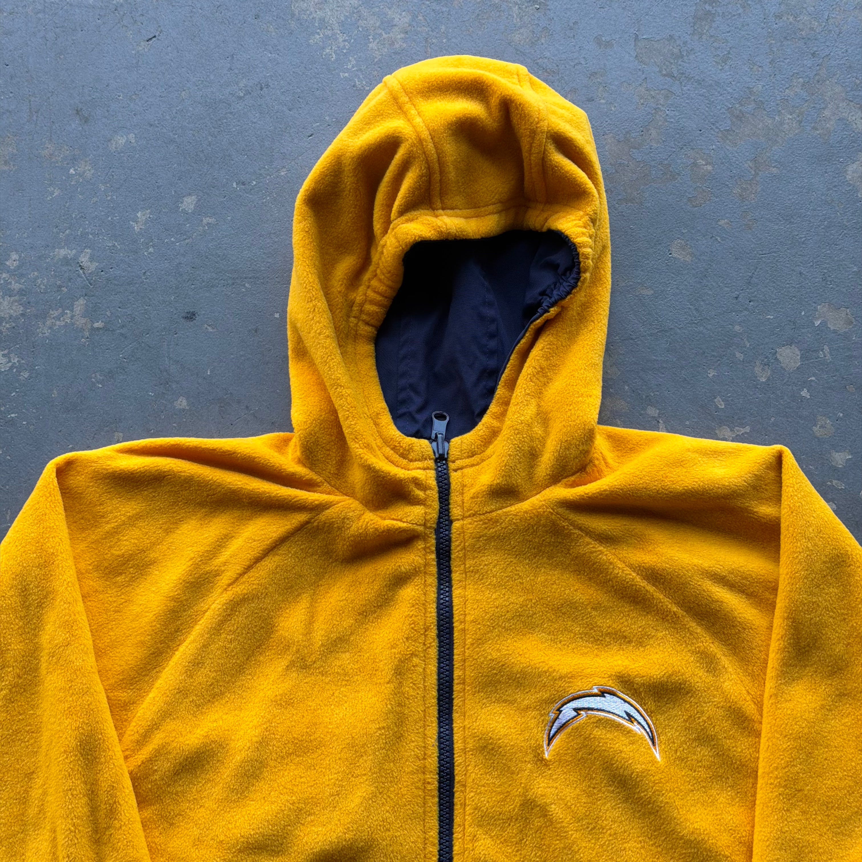 00’S REEBOK CHARGERS REVERSIBLE JACKET (M)