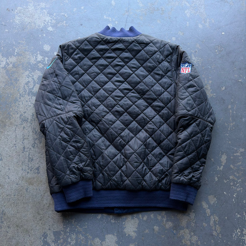 NIKE CHARGERS DIAMOND QUILTED REVERSIBLE JACKET (L)