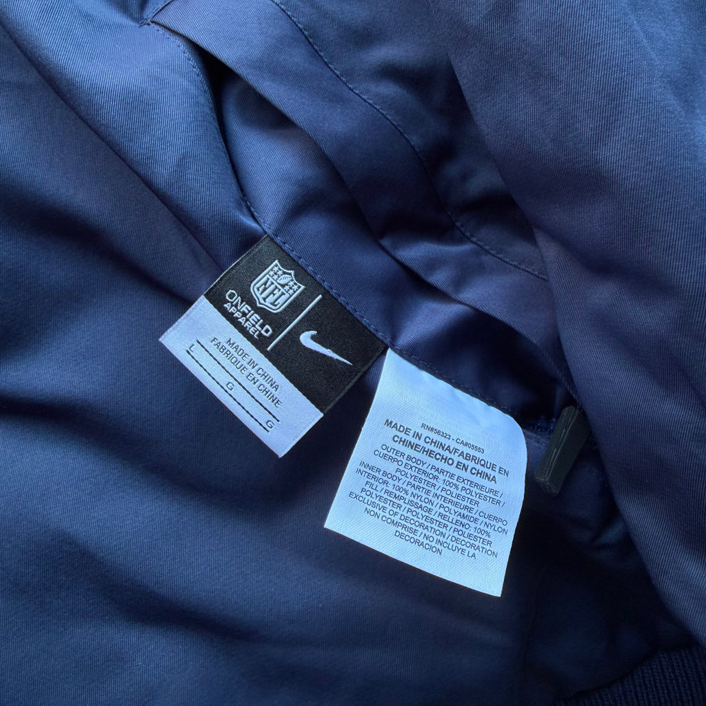 NIKE CHARGERS DIAMOND QUILTED REVERSIBLE JACKET (L)
