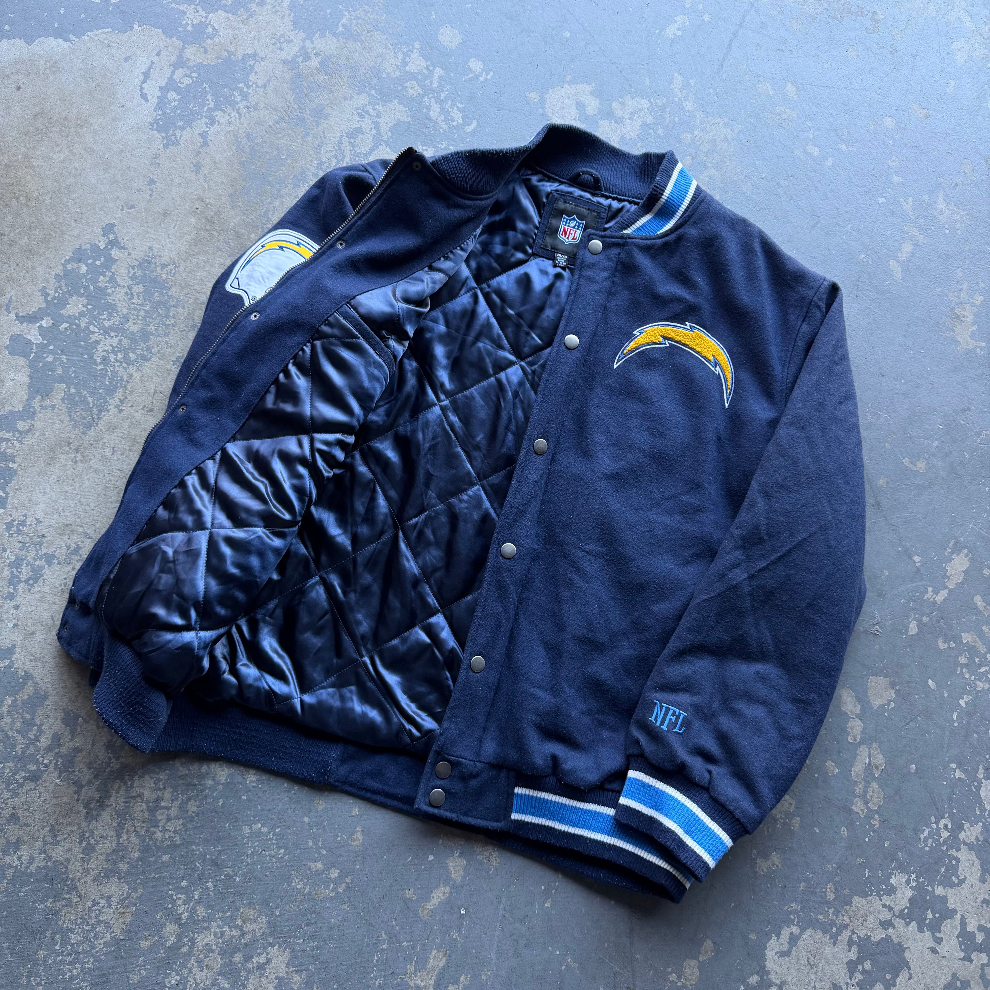 NFL CHARGERS WOOL VARSITY JACKET (XXL)