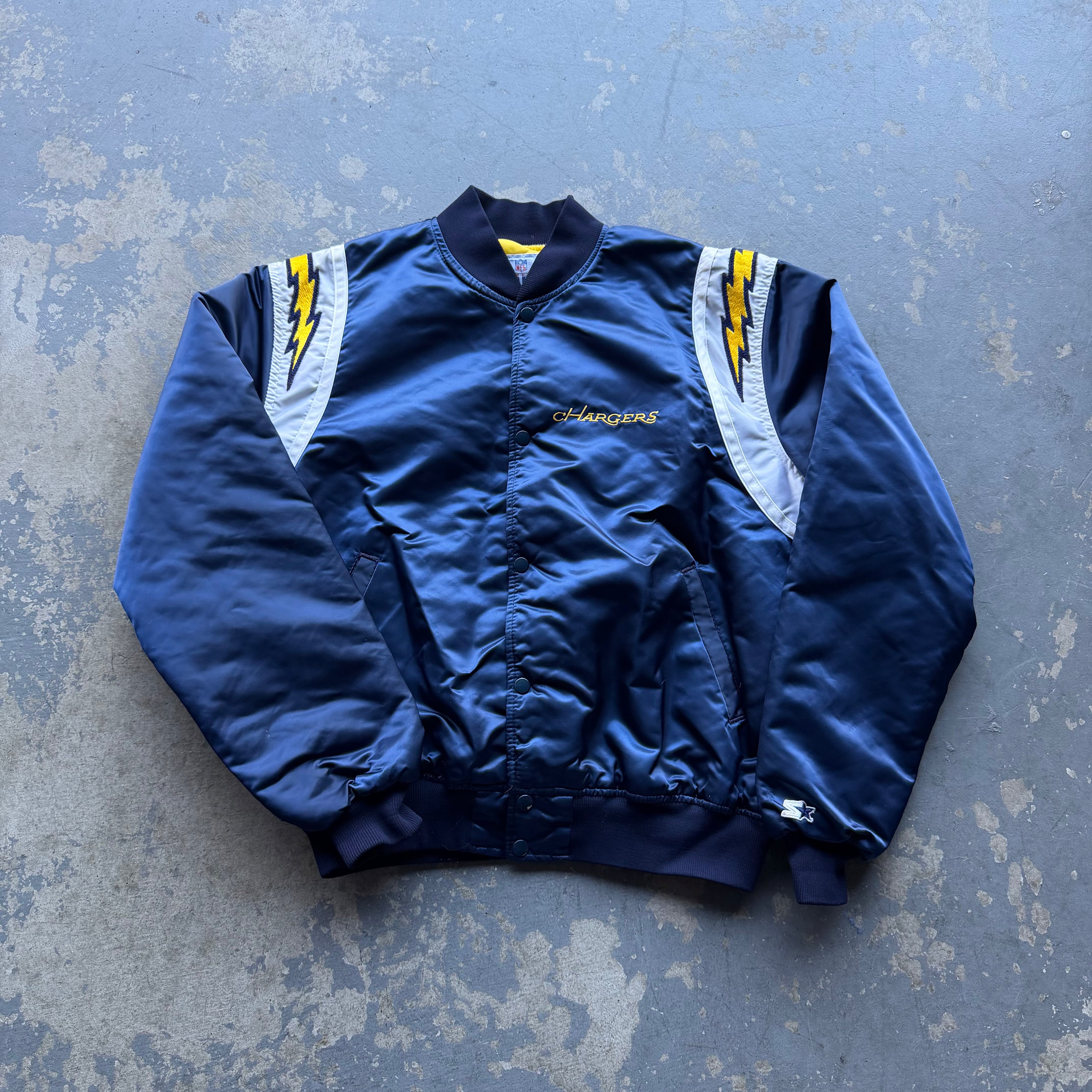 90’S SAN DIEGO CHARGERS STARTER SATIN JACKET (XL)