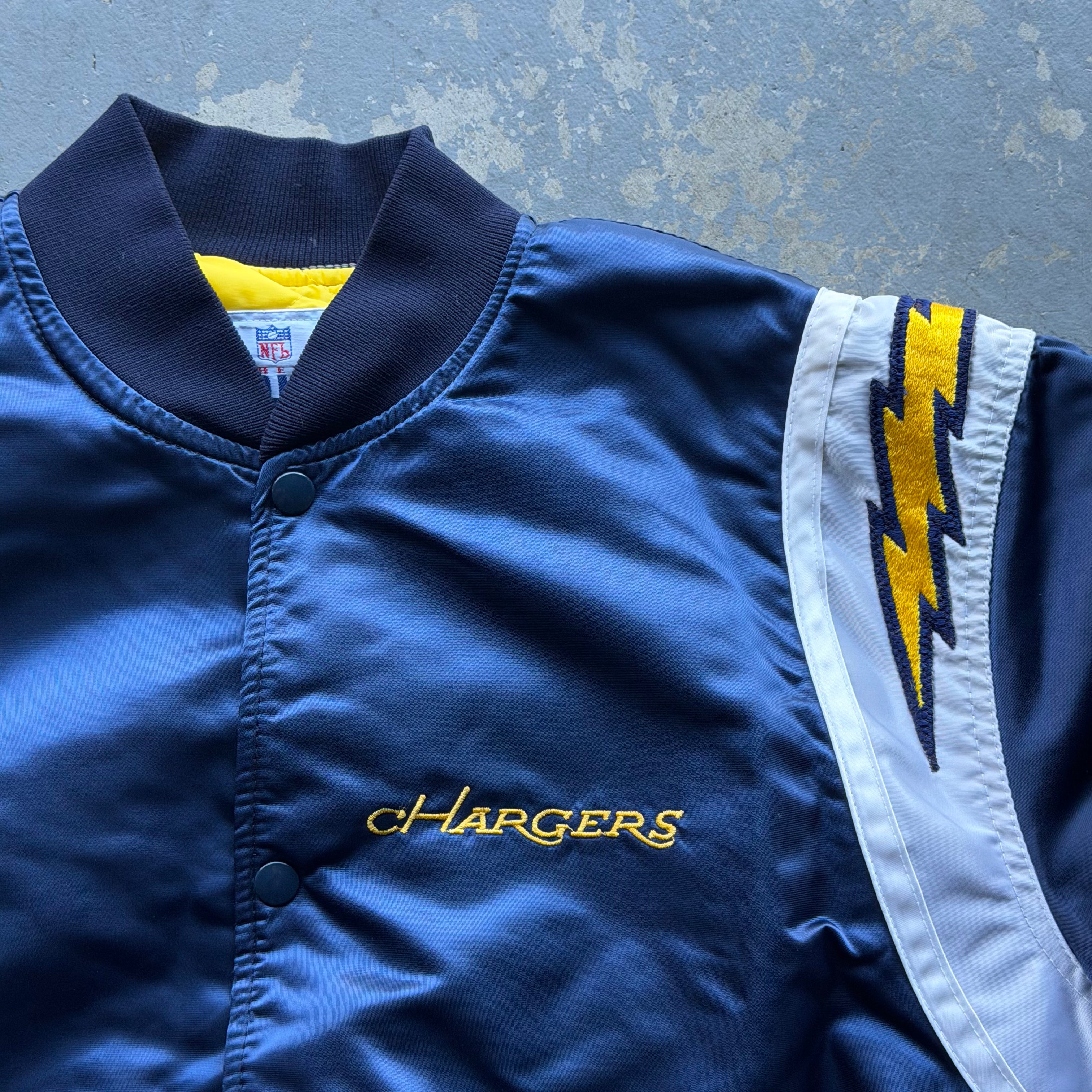 90’S SAN DIEGO CHARGERS STARTER SATIN JACKET (XL)