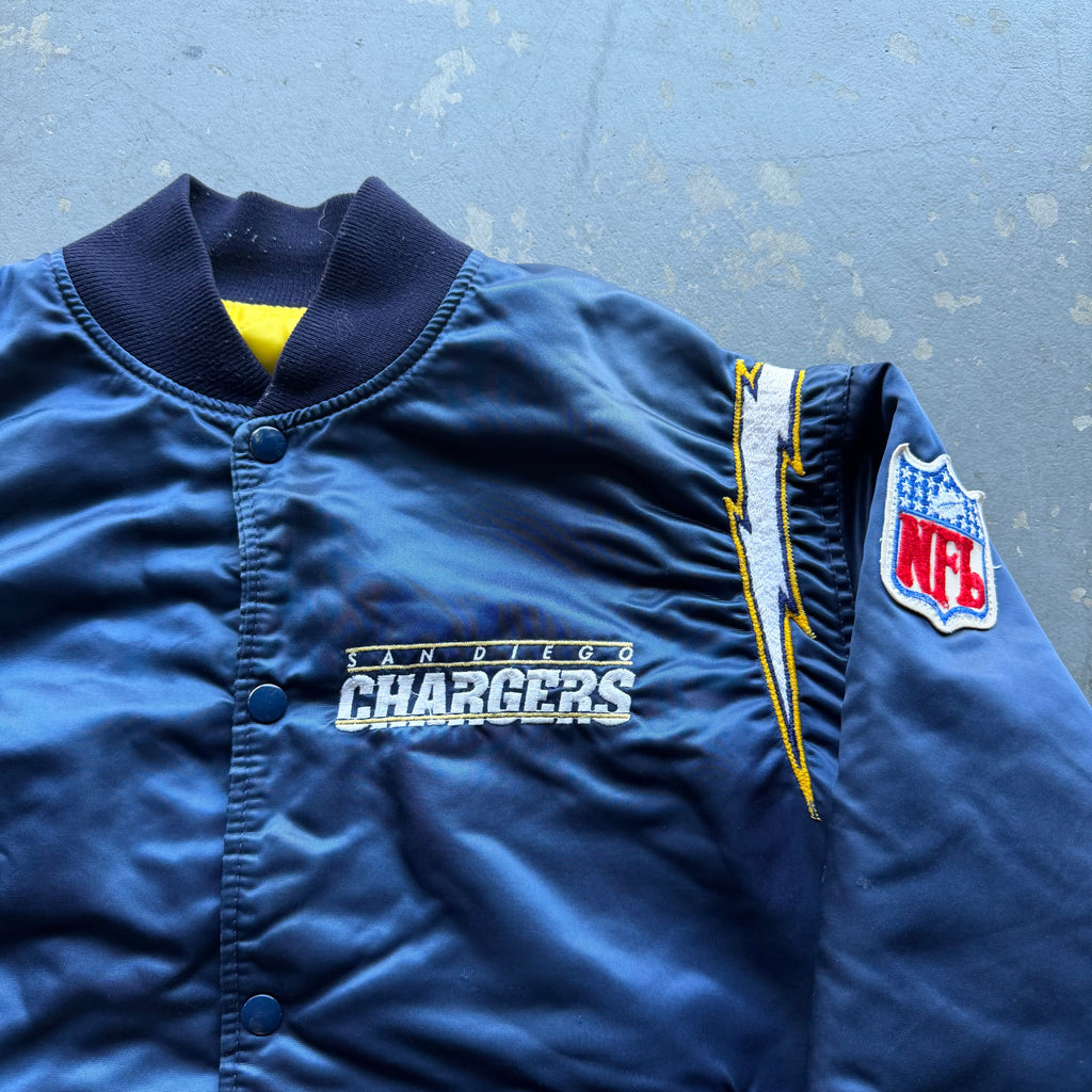 90’S SAN DIEGO CHARGERS STARTER SATIN JACKET (XL)