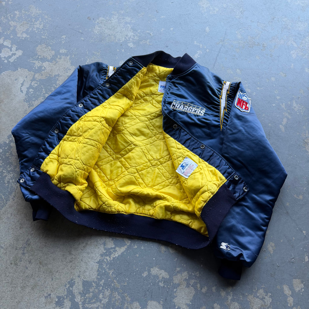 90’S SAN DIEGO CHARGERS STARTER SATIN JACKET (XL)