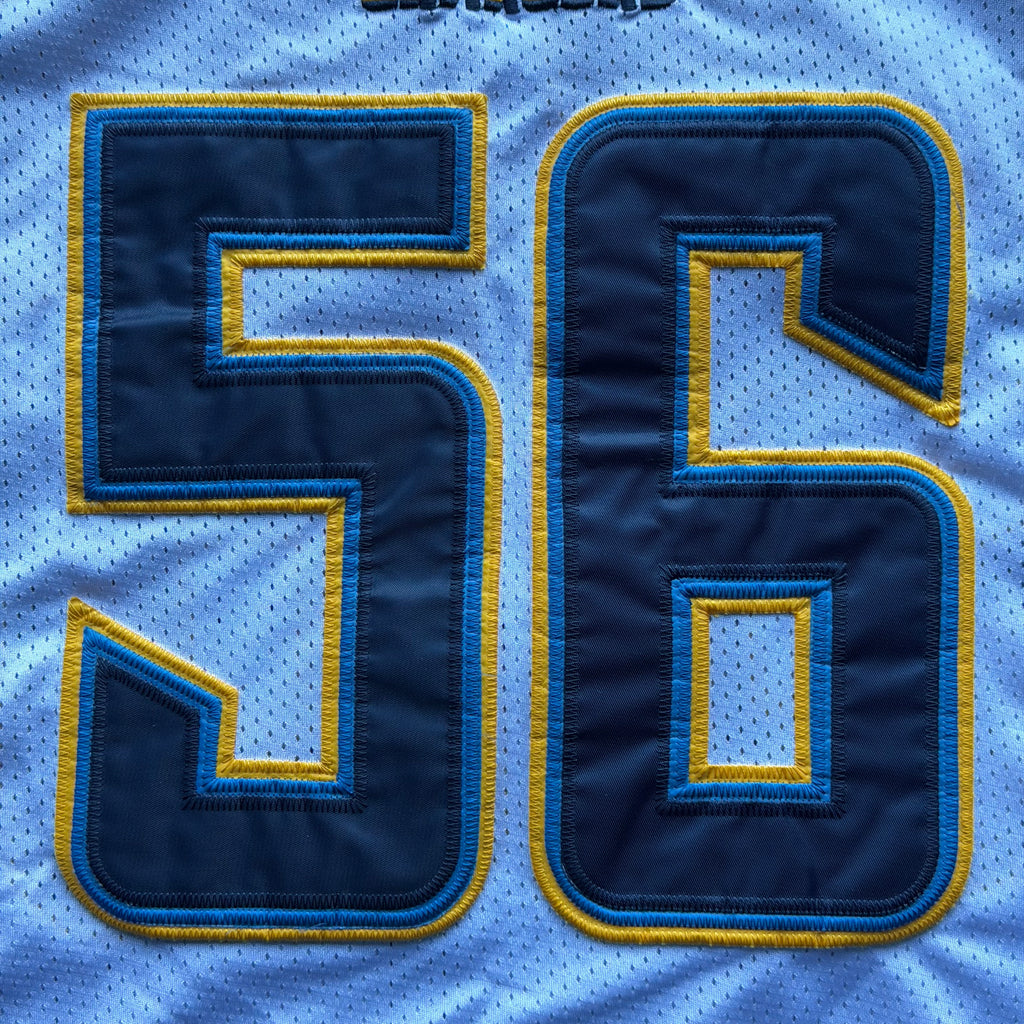 00’S REEBOK CHARGERS SHAWNE MERRIMAN WHITE AWAY JERSEY (48) XL