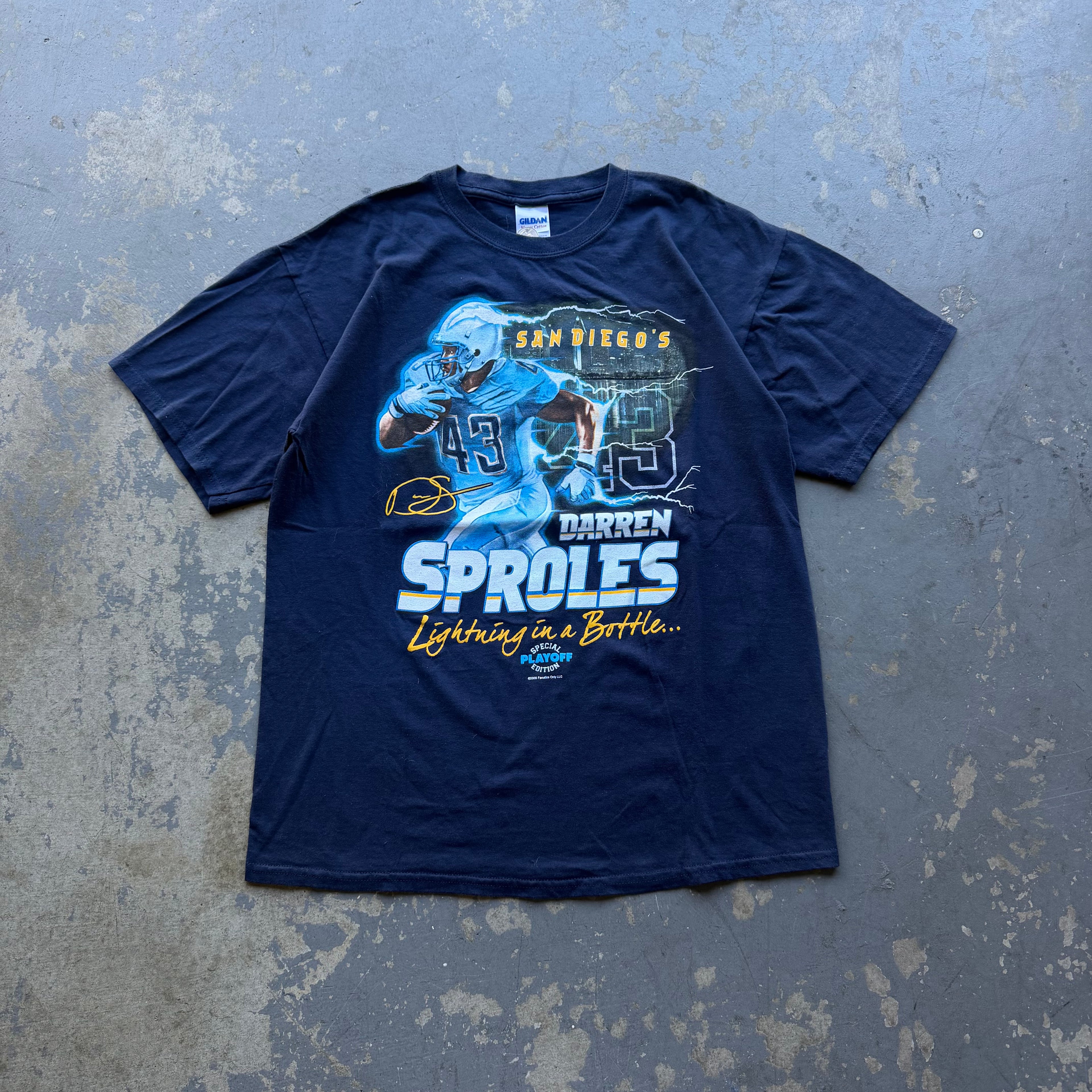 2009 CHARGERS DARREN SPROLES T-SHIRT (M)