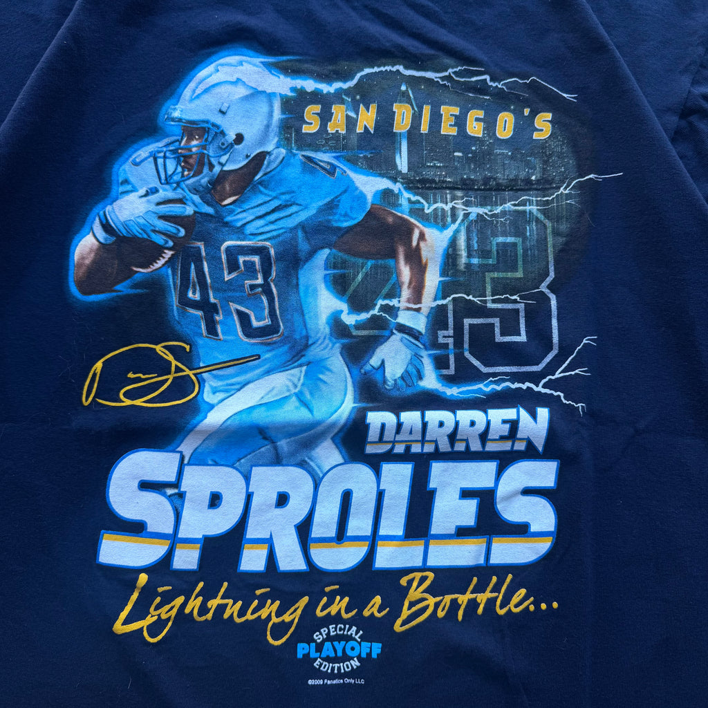 2009 CHARGERS DARREN SPROLES T-SHIRT (M)