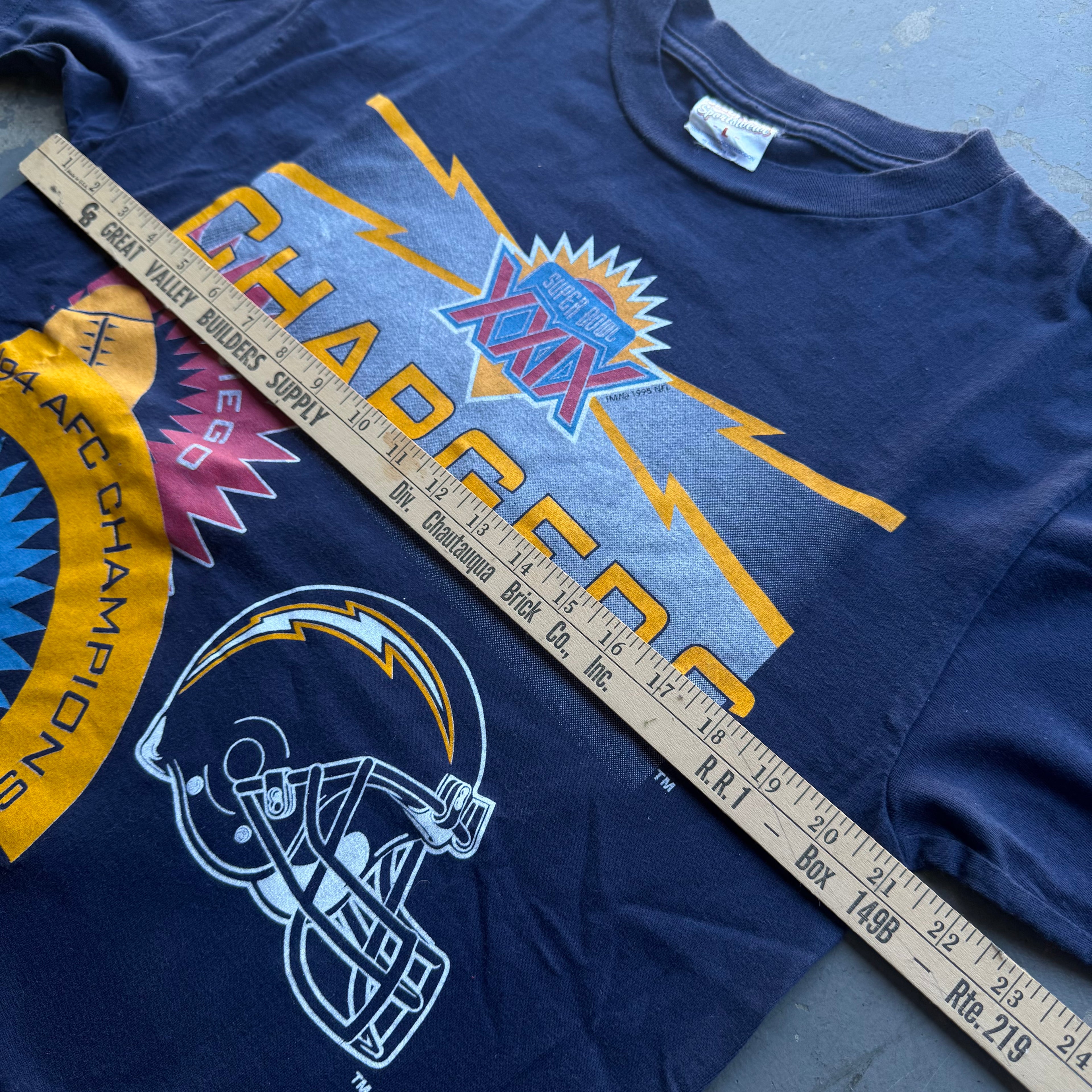 1994 CHARGERS AFC CHAMPIONS T-SHIRT (L)
