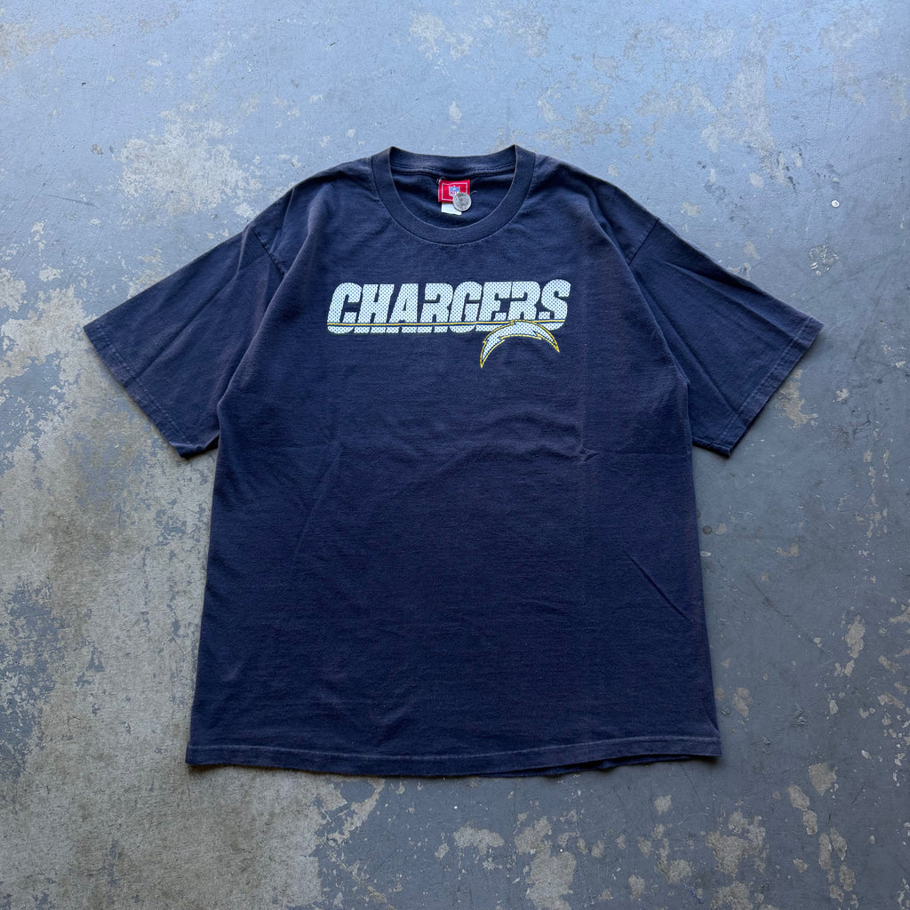 00'S CHARGERS JERSEY MESH LOGO T-SHIRT (XL)