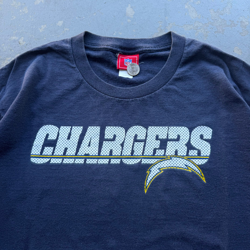 00'S CHARGERS JERSEY MESH LOGO T-SHIRT (XL)