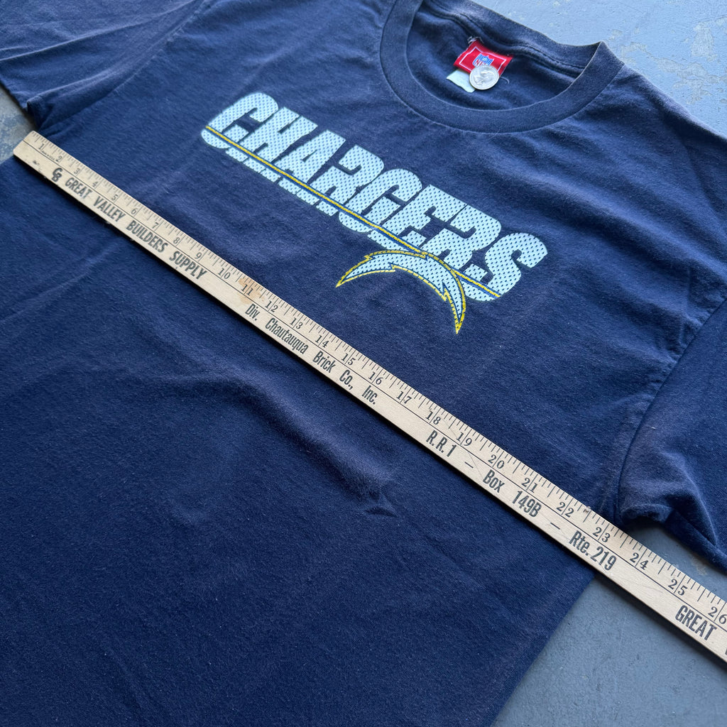 00'S CHARGERS JERSEY MESH LOGO T-SHIRT (XL)