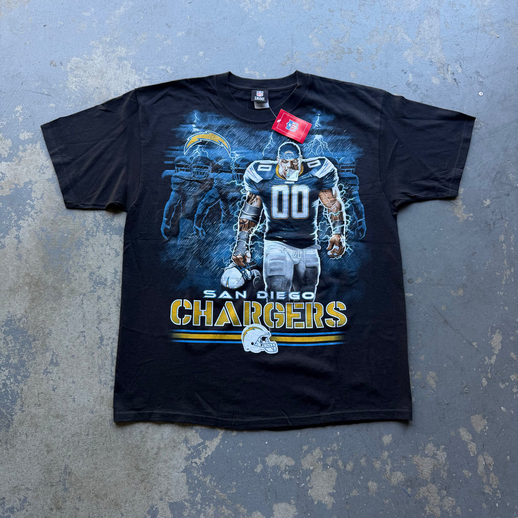 00'S CHARGERS LIGHTNING PLAYER T-SHIRT (XL)