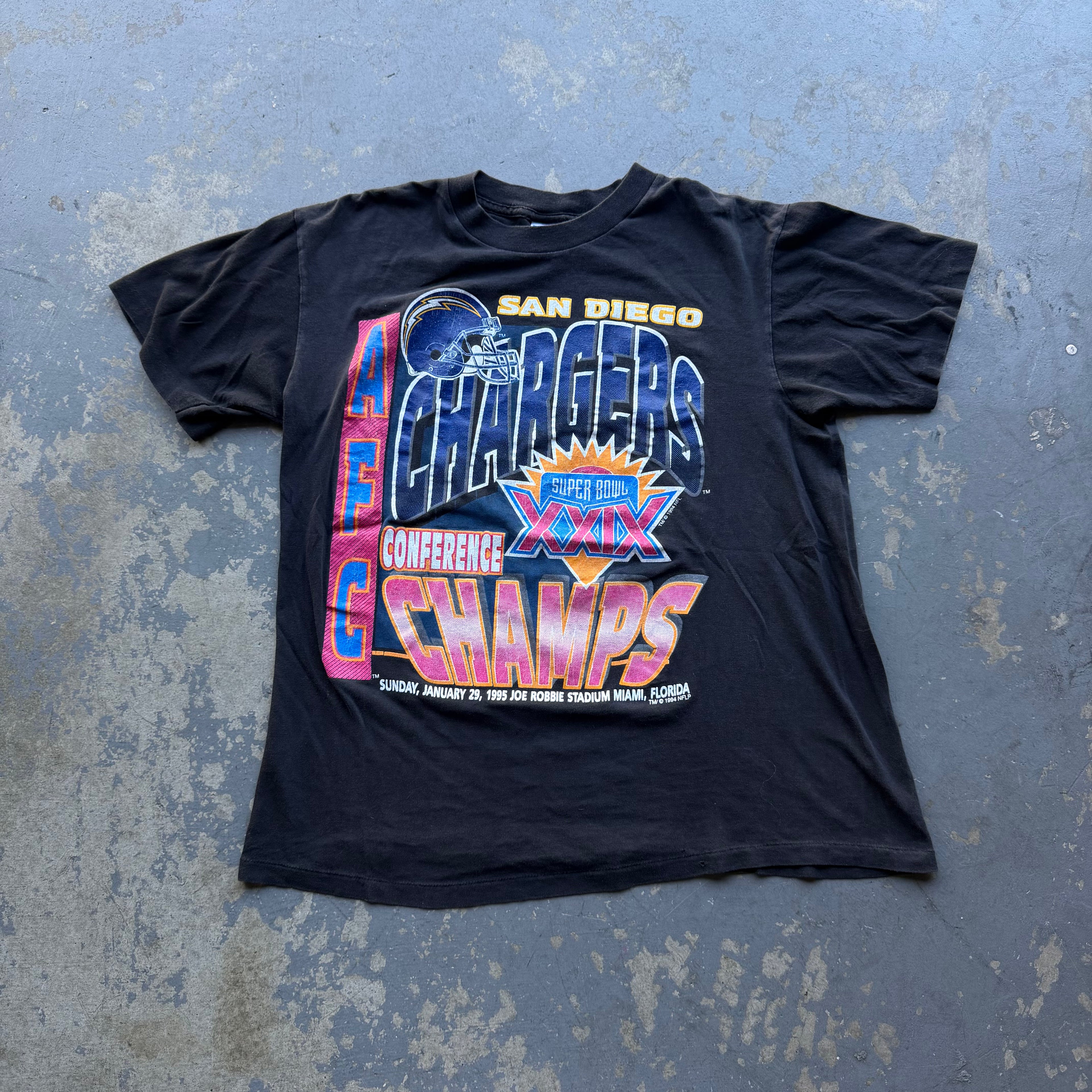 1994 CHARGERS AFC CONFERENCE CHAMPS T-SHIRT (L)