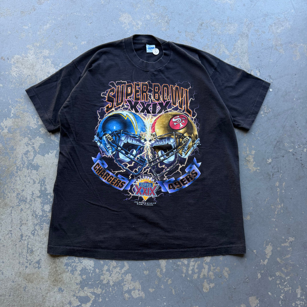 90'S CHARGERS SUPERBOWL XXIX T-SHIRT (XL)