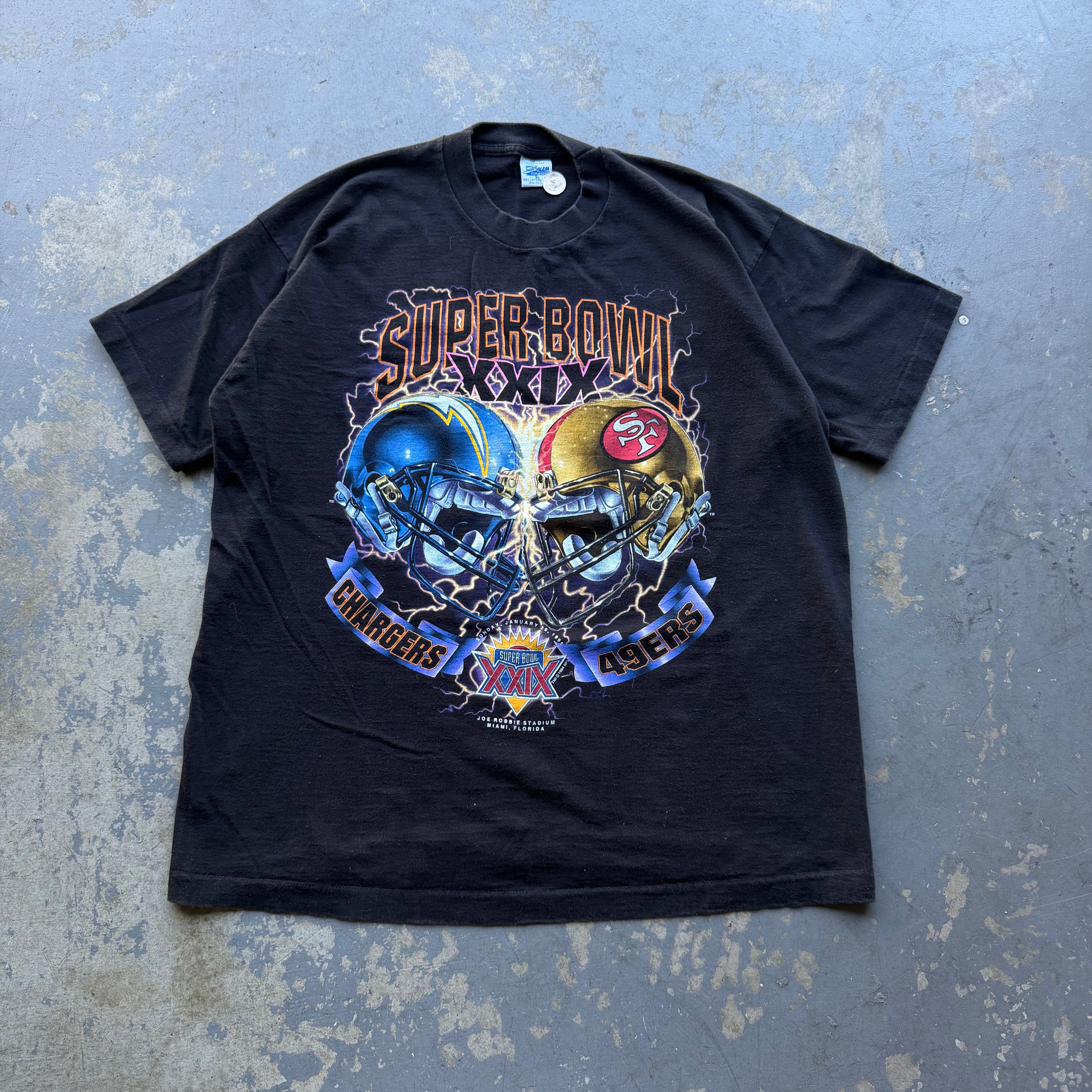 90'S CHARGERS SUPERBOWL XXIX T-SHIRT (XL)