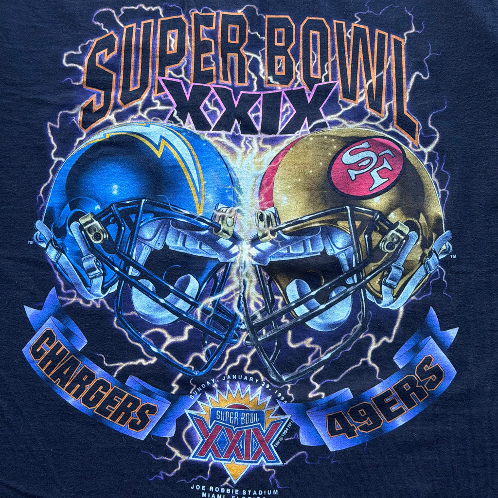 90'S CHARGERS SUPERBOWL XXIX T-SHIRT (XL)