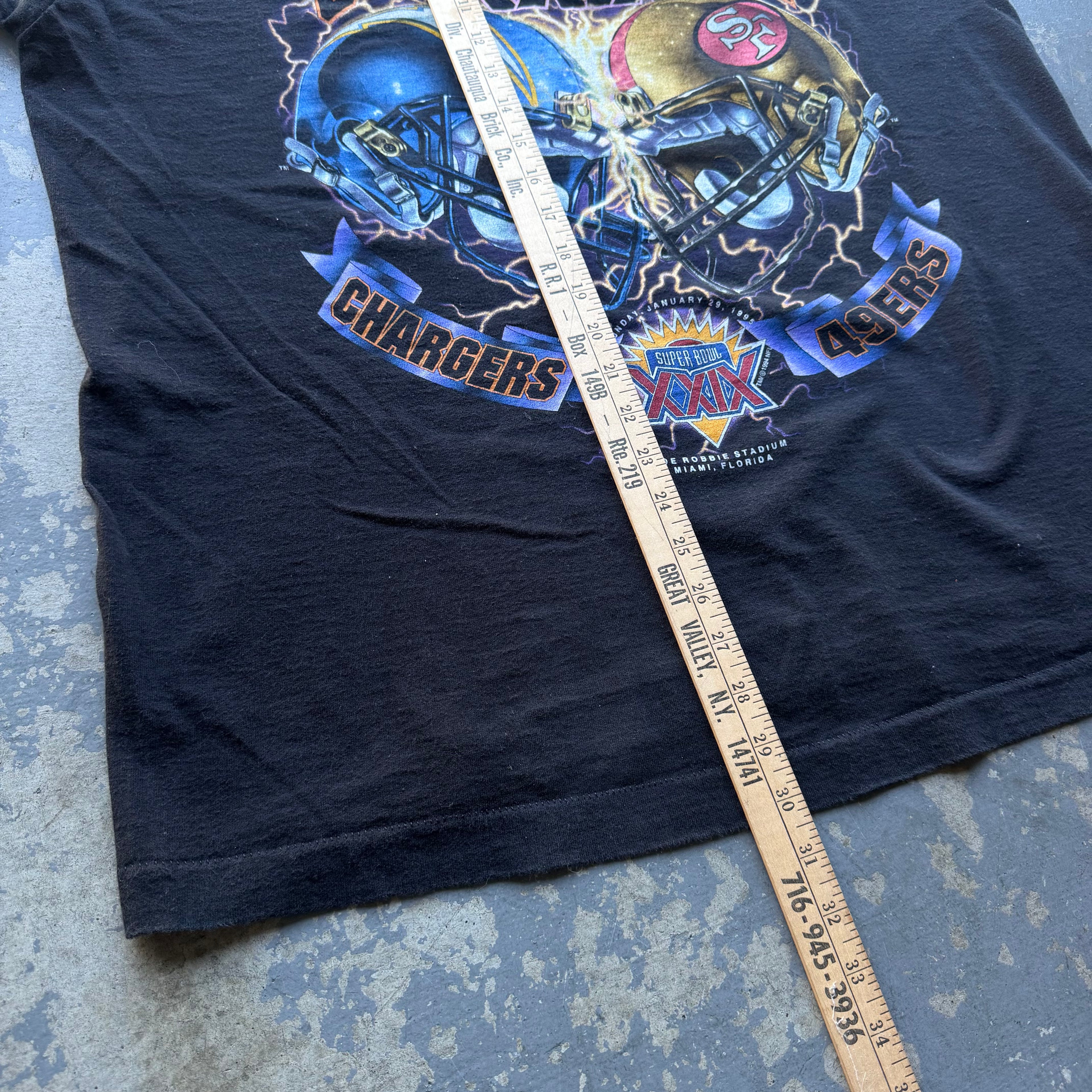 90'S CHARGERS SUPERBOWL XXIX T-SHIRT (XL)