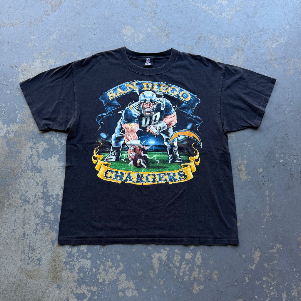 00'S CHARGERS FOOTBALL PLAYER T-SHIRT (XL)