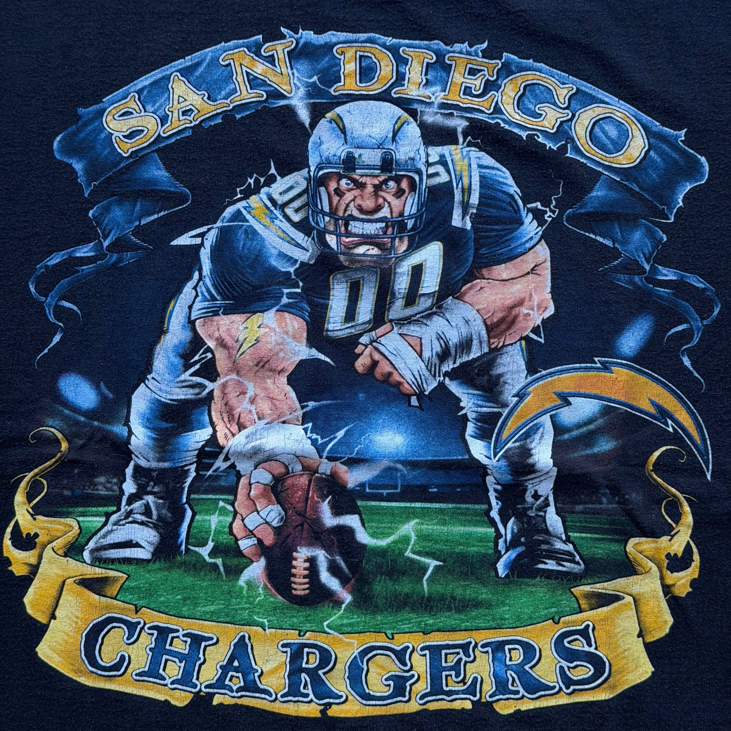 00'S CHARGERS FOOTBALL PLAYER T-SHIRT (XL)