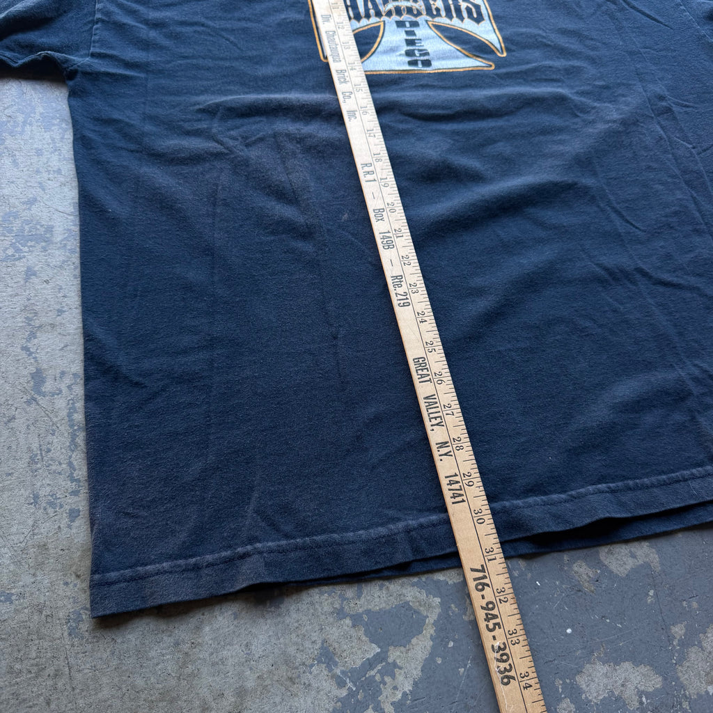 00'S CHARGERS WEST COAST CHOPPERS STYLE T-SHIRT (2XL)
