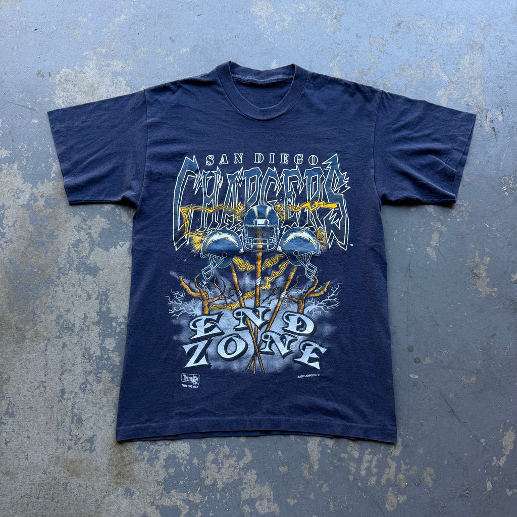 90'S CHARGERS END ZONE T-SHIRT (M)