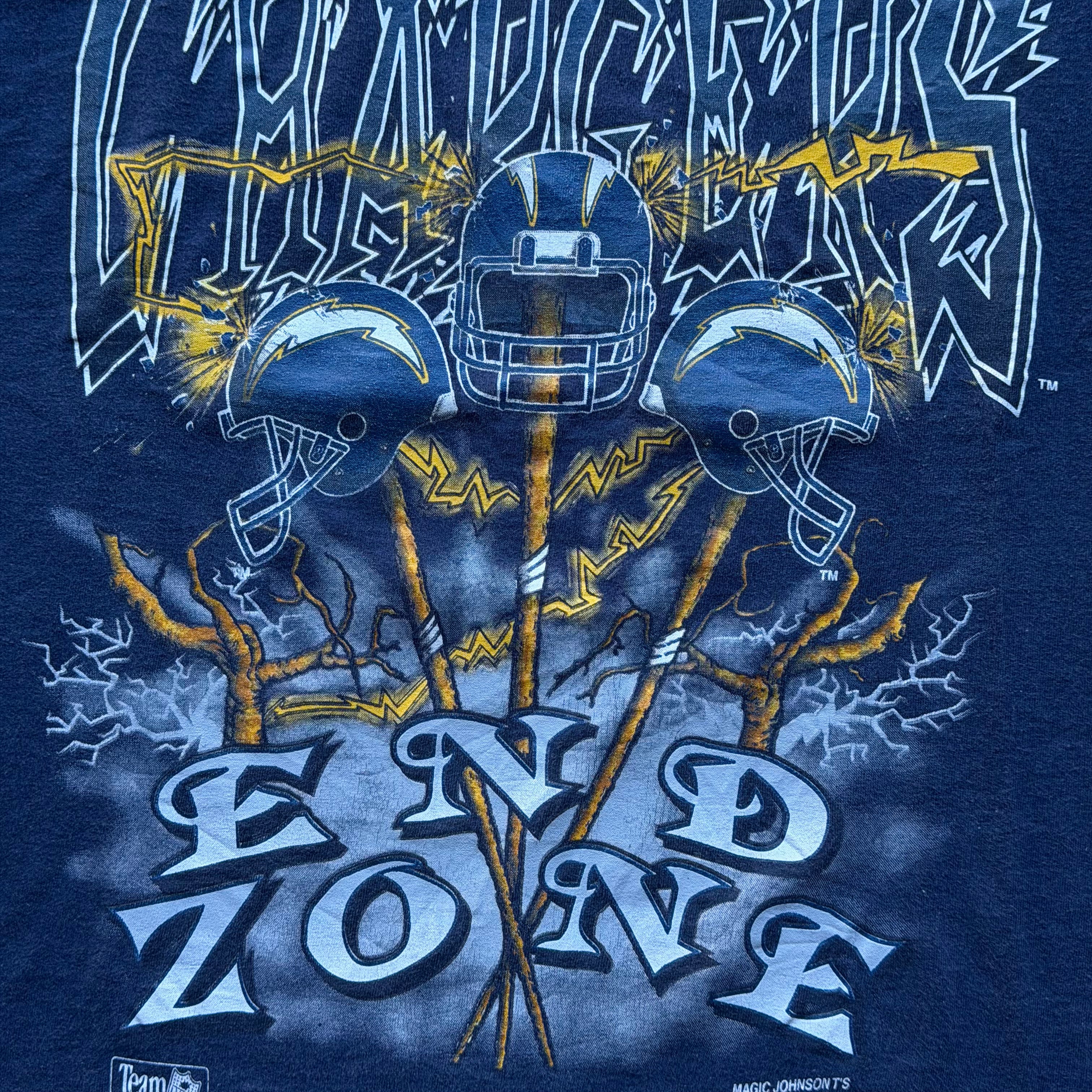 90'S CHARGERS END ZONE T-SHIRT (M)