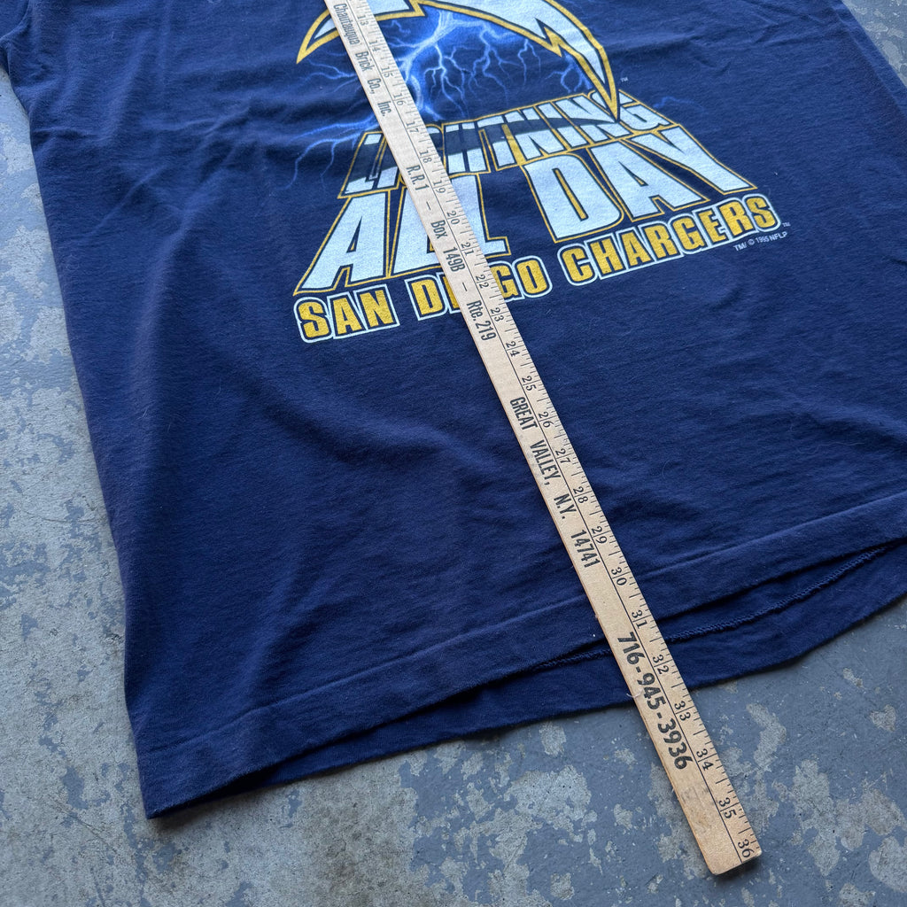 1995 CHARGERS SUPERBOWL FORECAST T-SHIRT (XL)