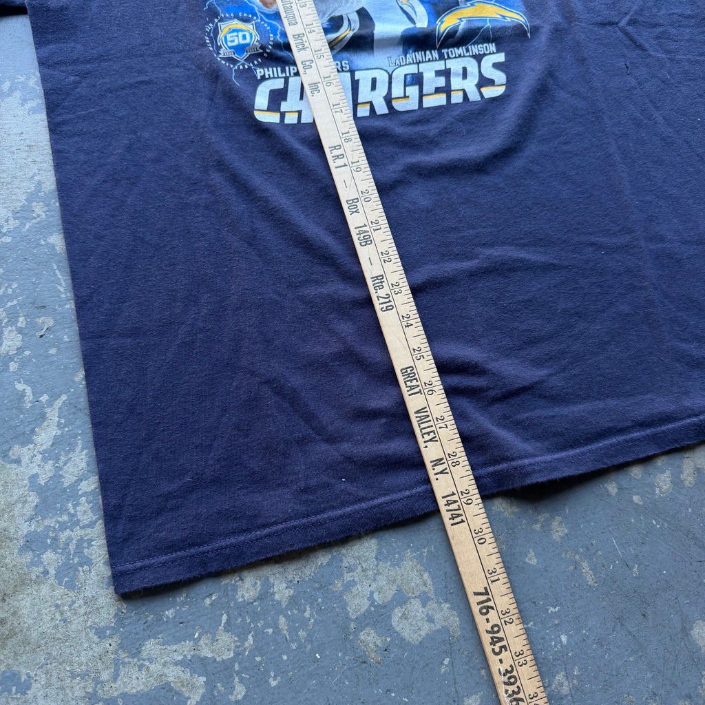00'S CHARGERS LIGHTNING STRIKES T-SHIRT (XL)