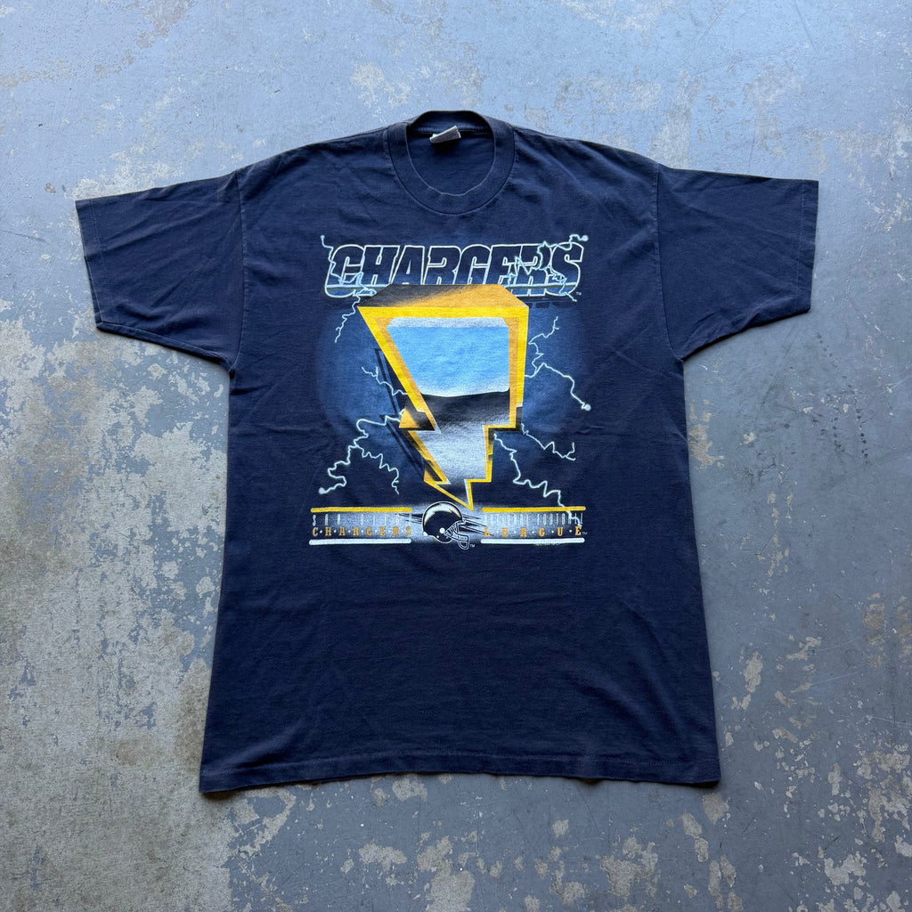 90'S CHARGERS THUNDER BOLT T-SHIRT (XL)
